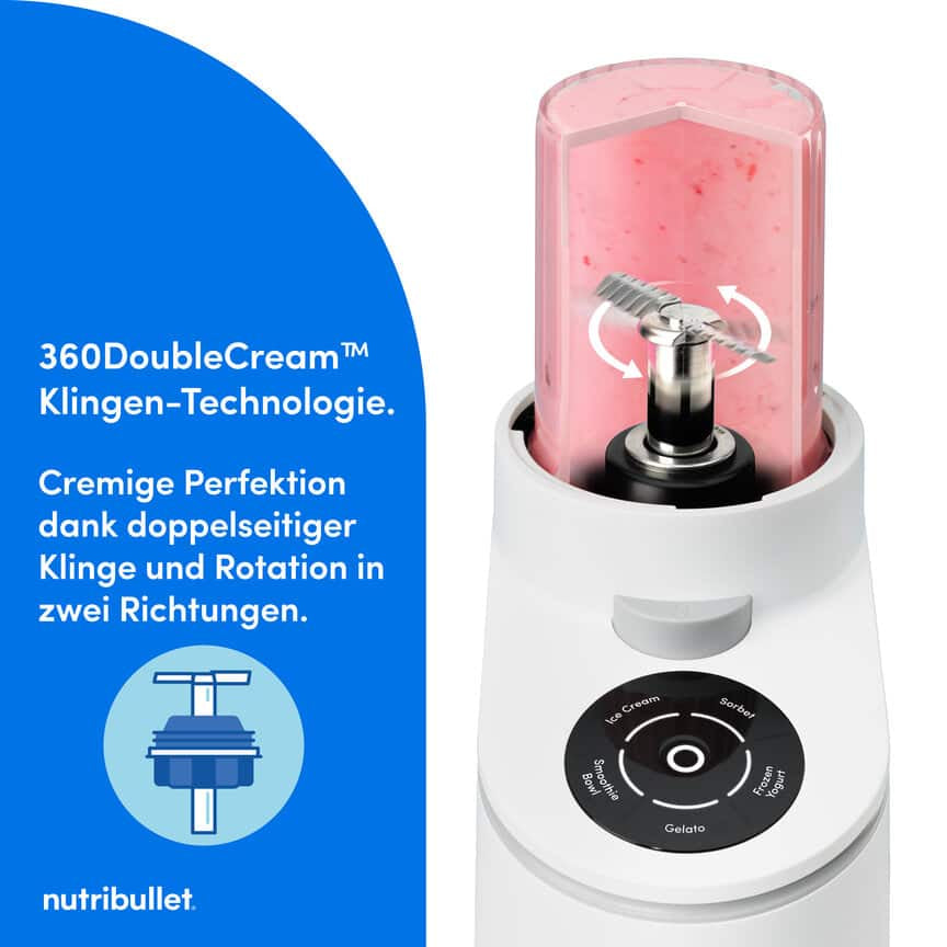 NutriBullet Smoothie-Mixer Chill NBD0503W – 470 ml, 500 W – weiss