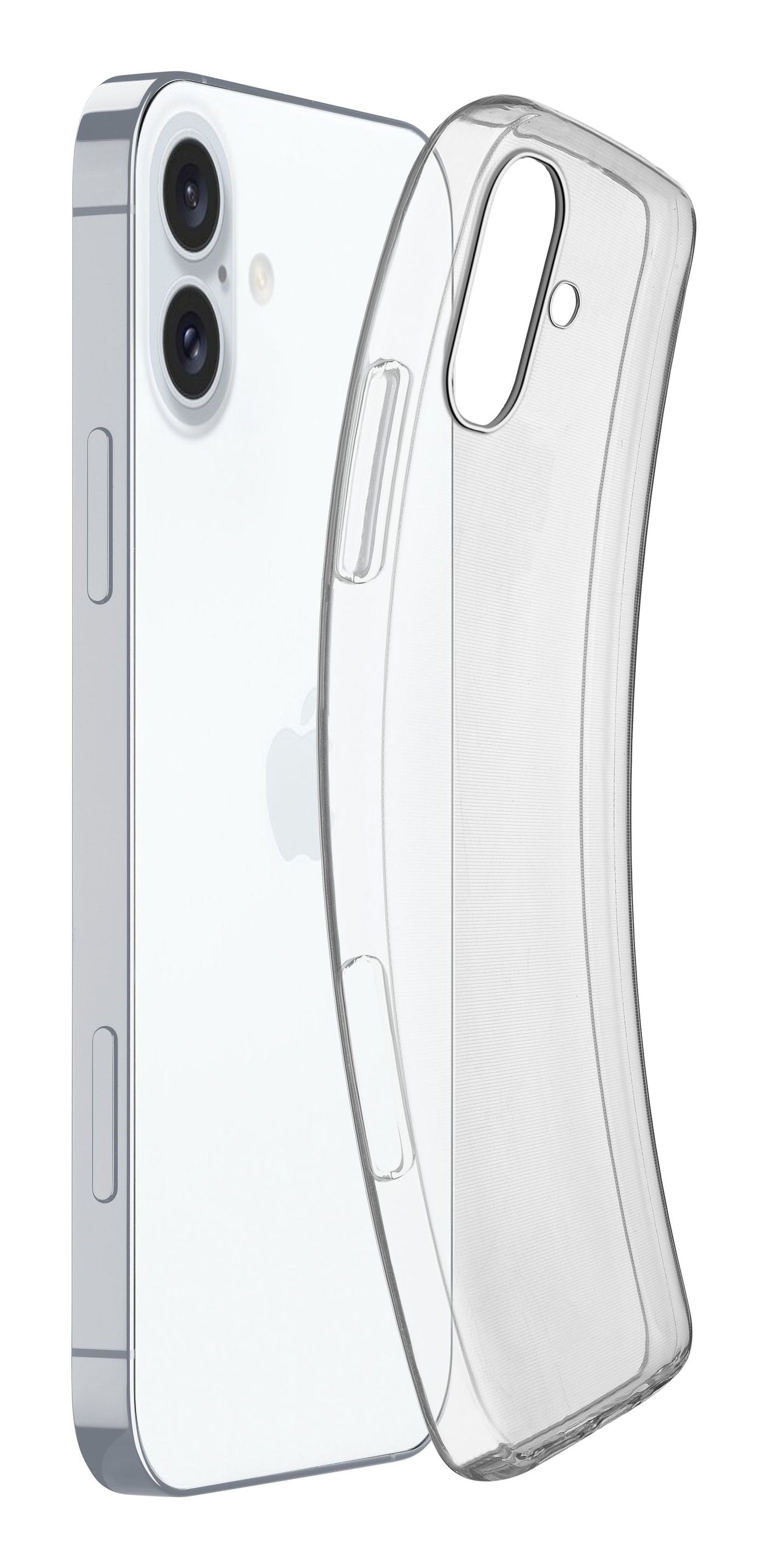 Cellularline Backcover – für Apple iPhone 16 – transparent – TPU