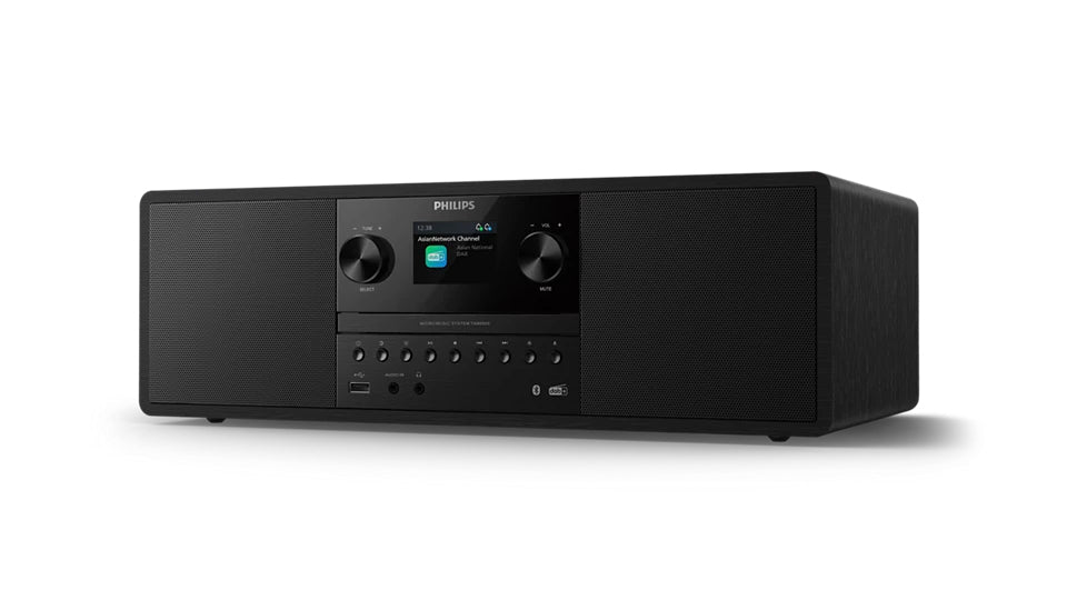 Philips TAM6500/10 – Stereo-Vollverstärker, 2×50 W, CD, DAB+/FM, Bluetooth 6.0, USB, 3,5 mm – Schwarz