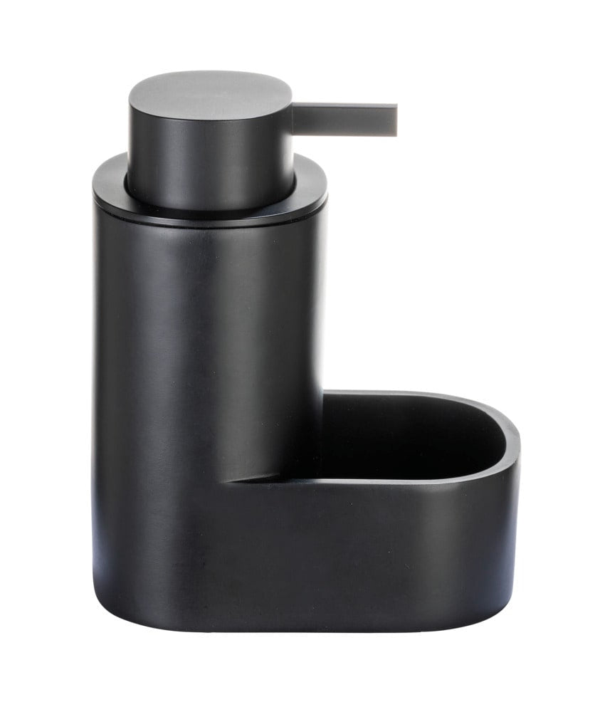 Wenko Shila Seifenspender – Kunststoff, Schwarz, 400 ml