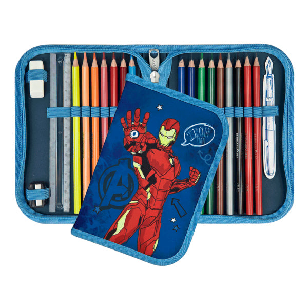Scooli Schulrucksack-Set 5-teilig, Avengers, 18 l
