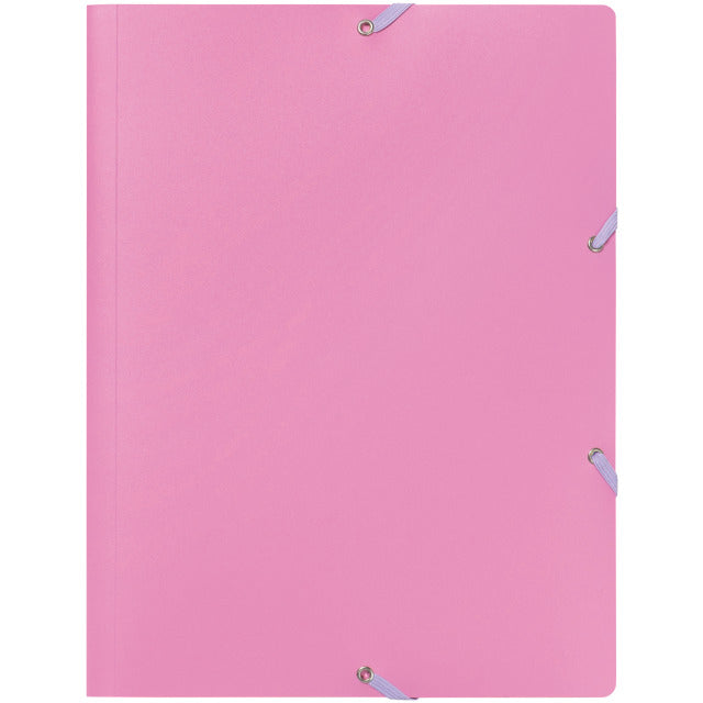 Kolma Sammelmappe für A4, Kunststoff, pink/violett, mit Gummizug