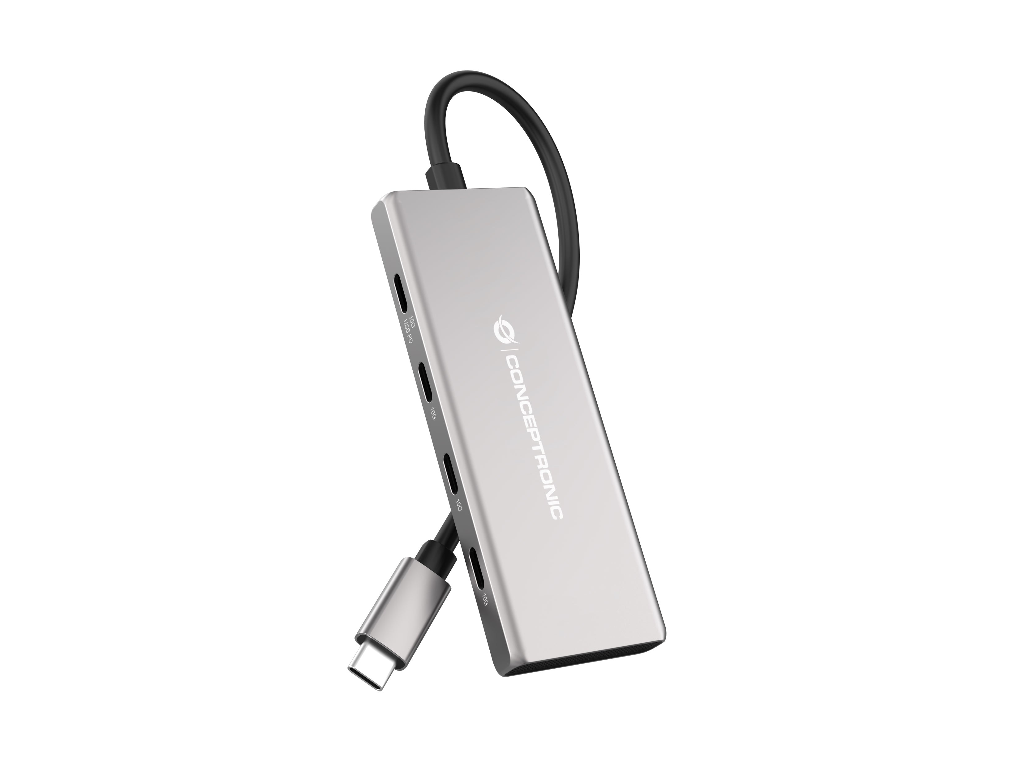 Conceptronic HUBBIES17G USB-Hub – USB-C, 4× USB-C, 3× USB-A, 100 W PD, für Windows/Mac/Android