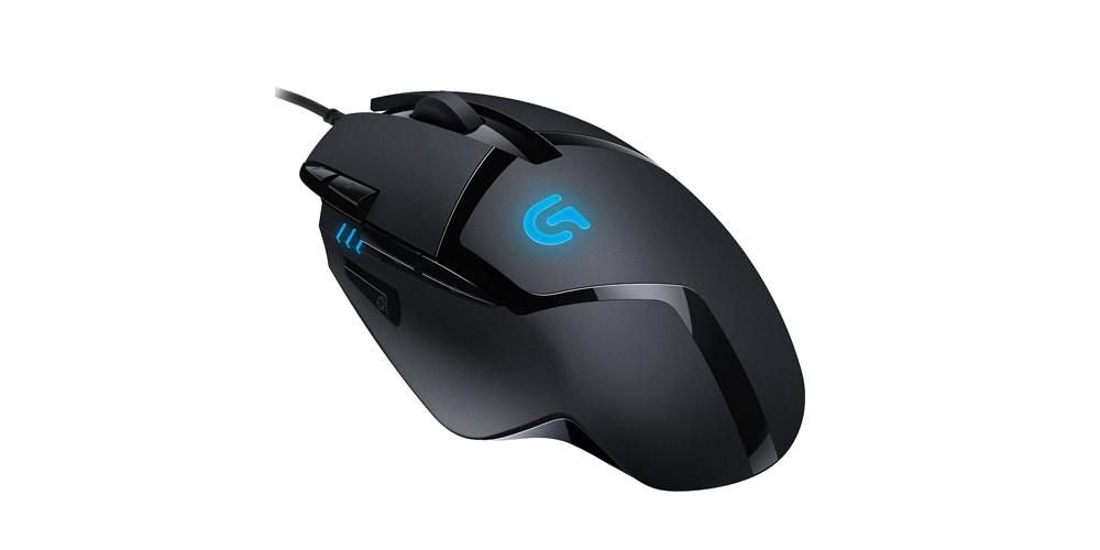 Logitech G G402 – Gaming-Maus – Kabelgebunden (USB‑A), 4000 DPI, RGB-Beleuchtung, rechts, Schwarz