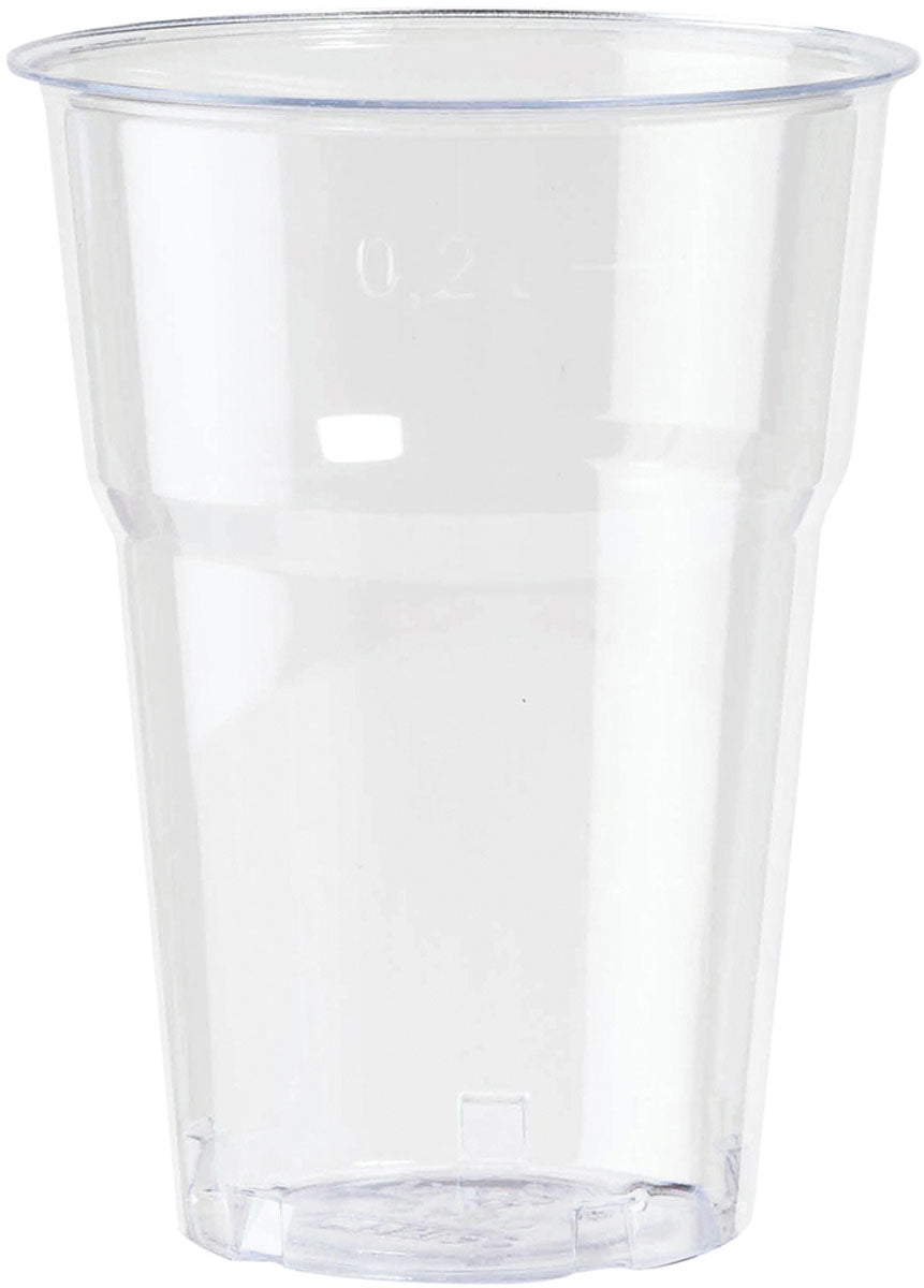 Duni Trinkbecher PS – 2,5 dl, transparent, 50 Stück