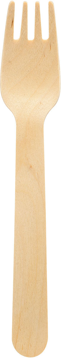 Duni ecoecho Gabel Holz – 16 cm, braun, 100 Stück