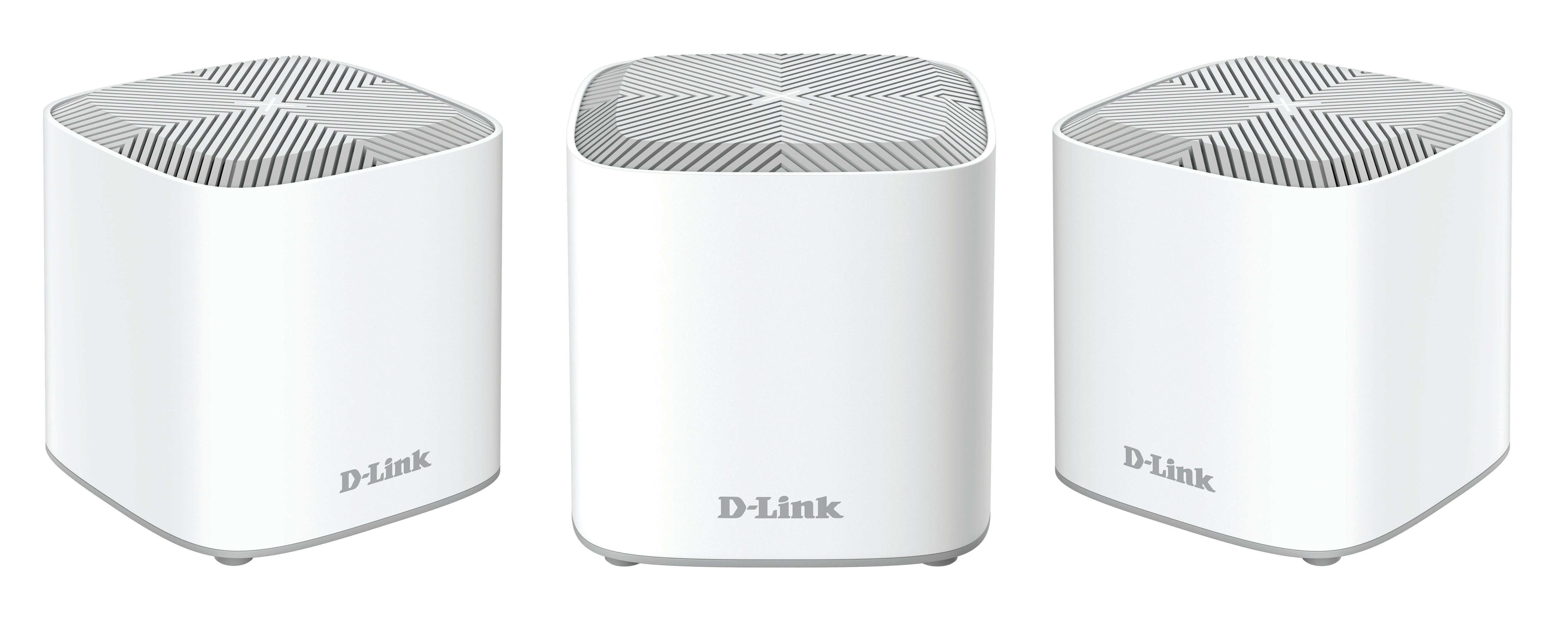 D-Link COVR-X1863 Mesh-Set (3er) – Wi-Fi 6, Dual-Band, bis 1,8 Gbit/s, je 2× 1G