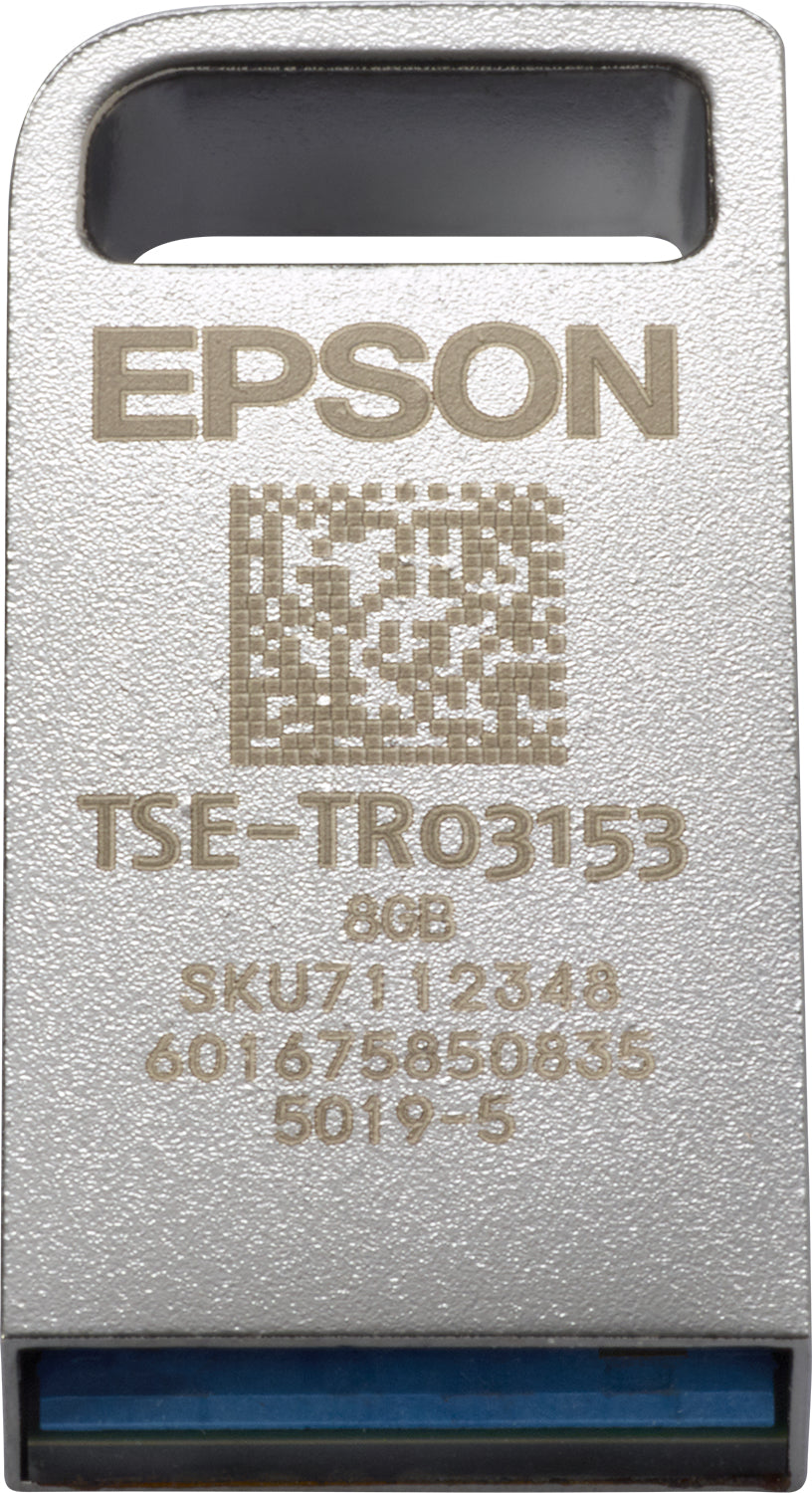 Epson FISCAL TSE FÜR DEUTSCHLAND USB – Technisches Sicherheitsmodul (TSE), 8 GB, USB-A, BSI TR-03153, Silber