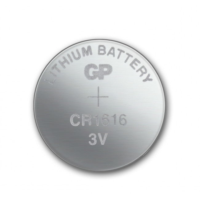 GP Batteries Knopfzellen CR1616, Lithium-Mangandioxid, 3 V – 5 Stk.