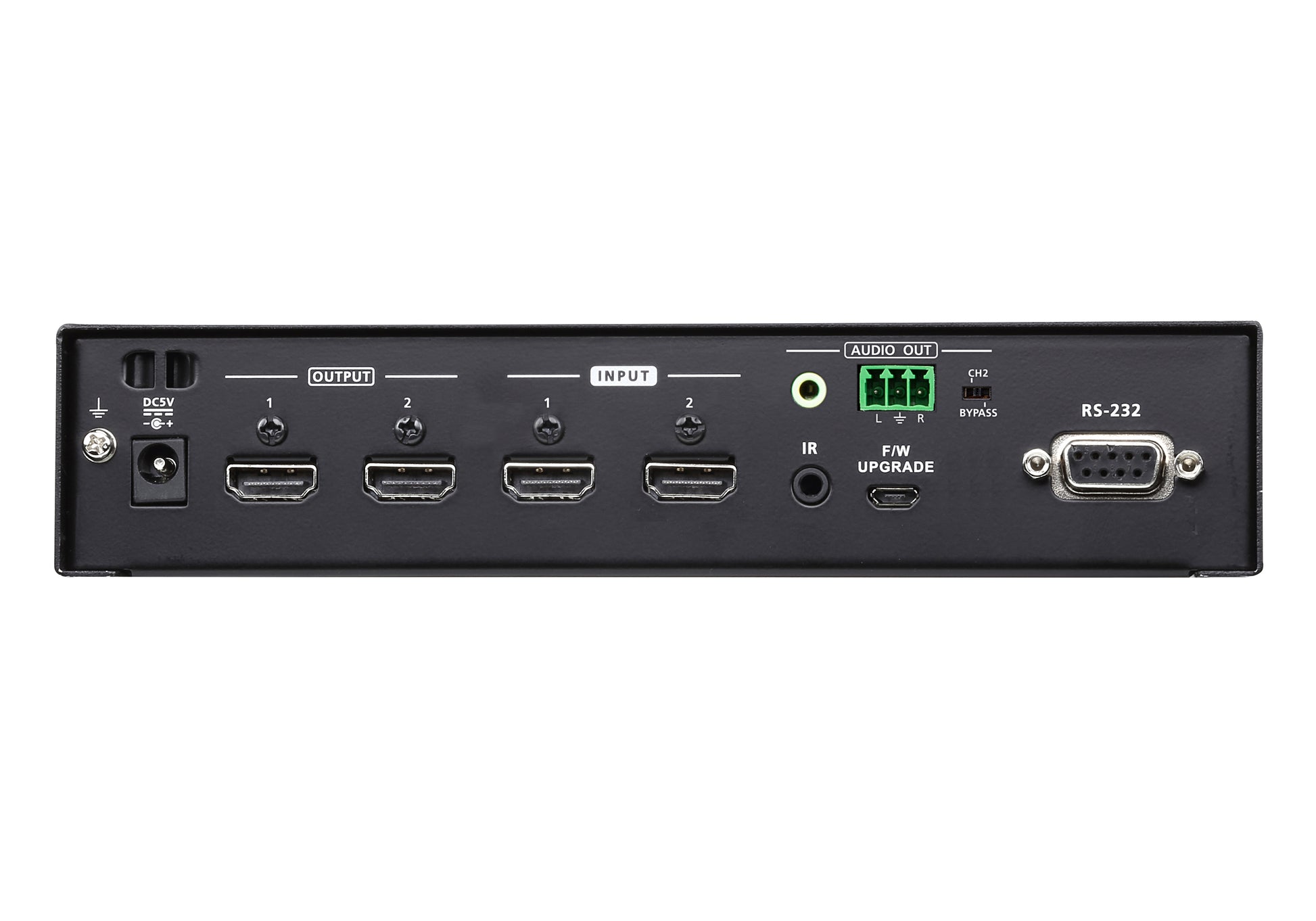 ATEN HDMI-Matrix 2×2, 4K, IR/RS-232, Audio-De-Embedder