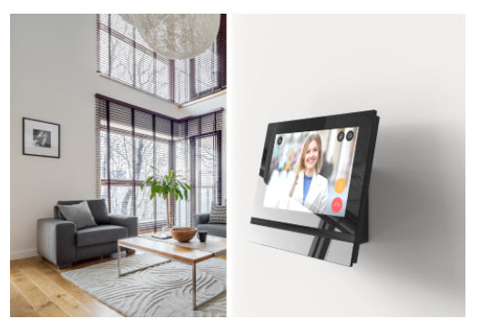 2N Aufputz-Halterung – für 2N Indoor Compact, 2N Indoor View, Schwarz