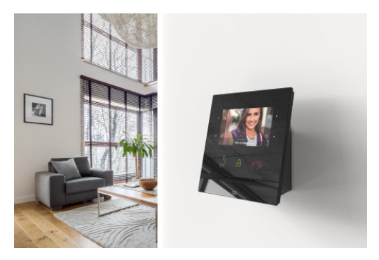 2N Aufputz-Halterung – für 2N Indoor Compact, 2N Indoor View, Schwarz