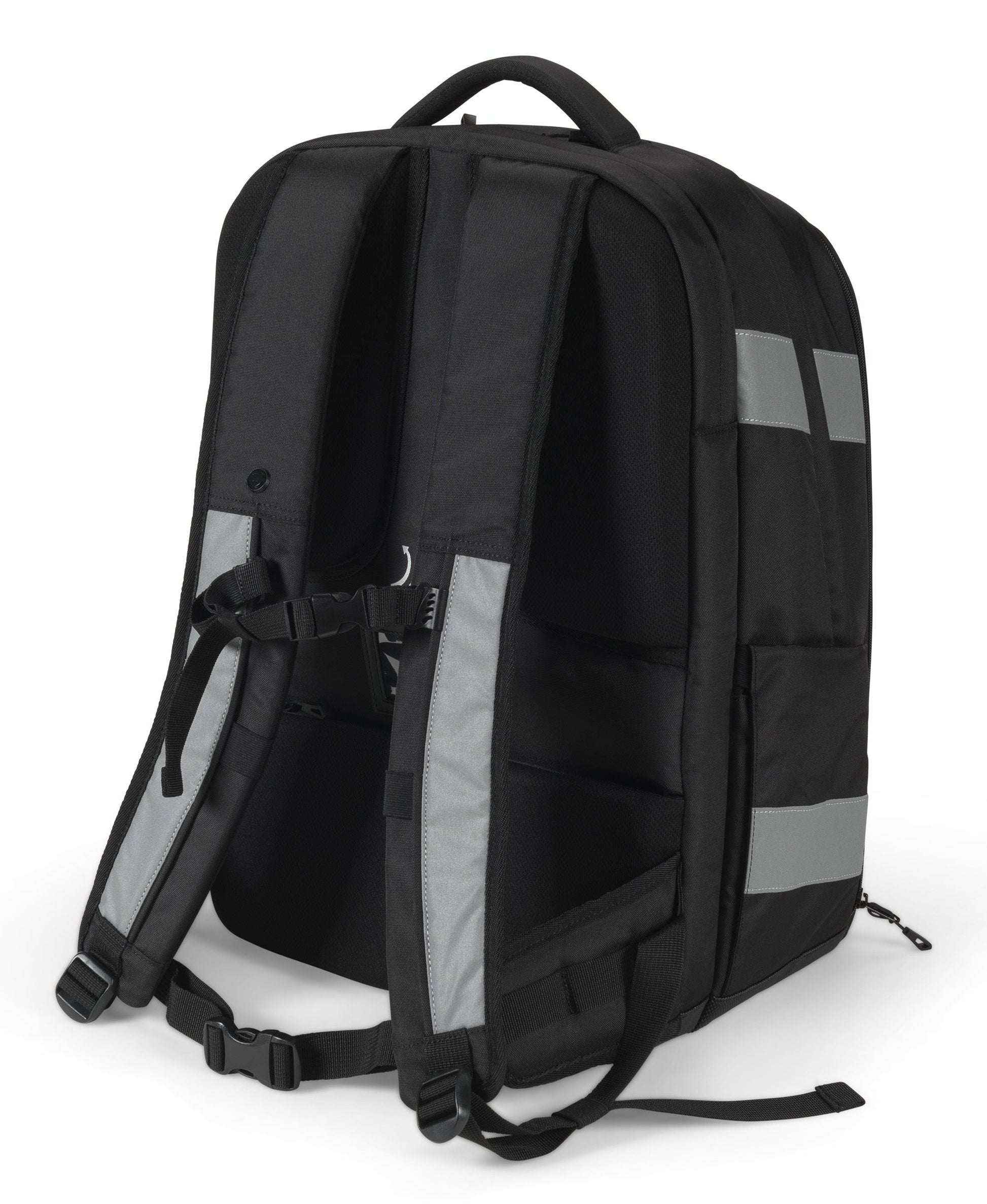 DICOTA REFLECTIVE – Freizeit-Rucksack – 32–38 l, schwarz, reflektierend