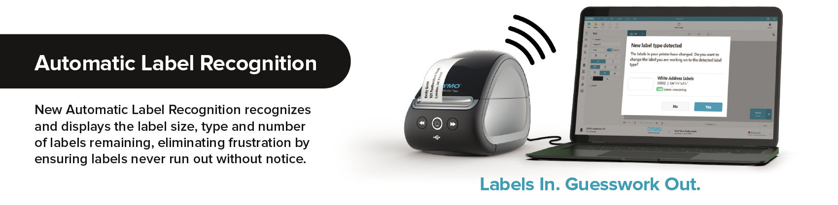 DYMO 550 Turbo – Etikettendrucker, Thermodirekt, für LabelWriter-Etiketten bis 56 mm, USB, 300 dpi