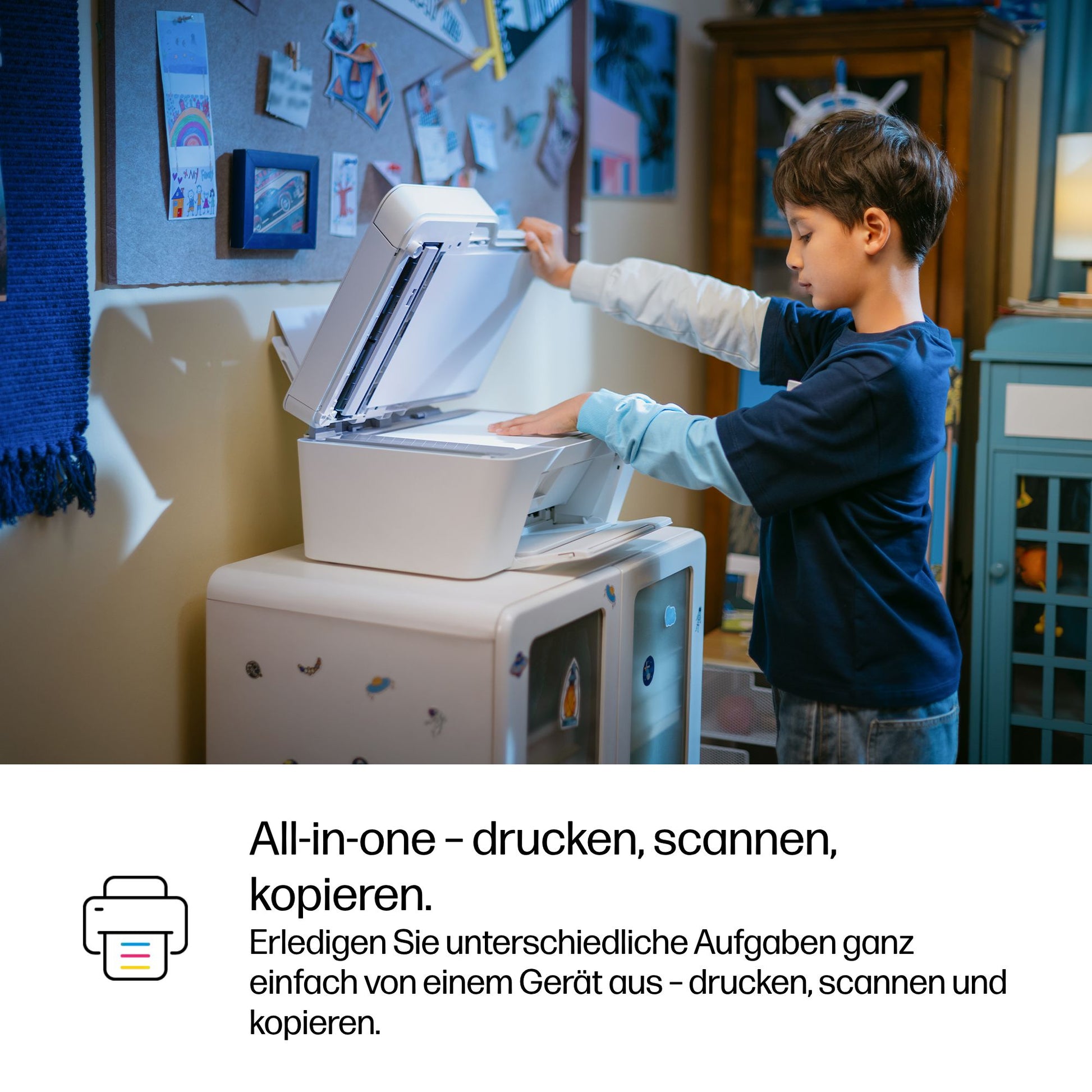 HP DESKJET 4322 ALL-IN-ONE – Farbtintenstrahl-Multifunktionsdrucker, A4, 3-in-1, Duplex, ADF, WLAN, AirPrint