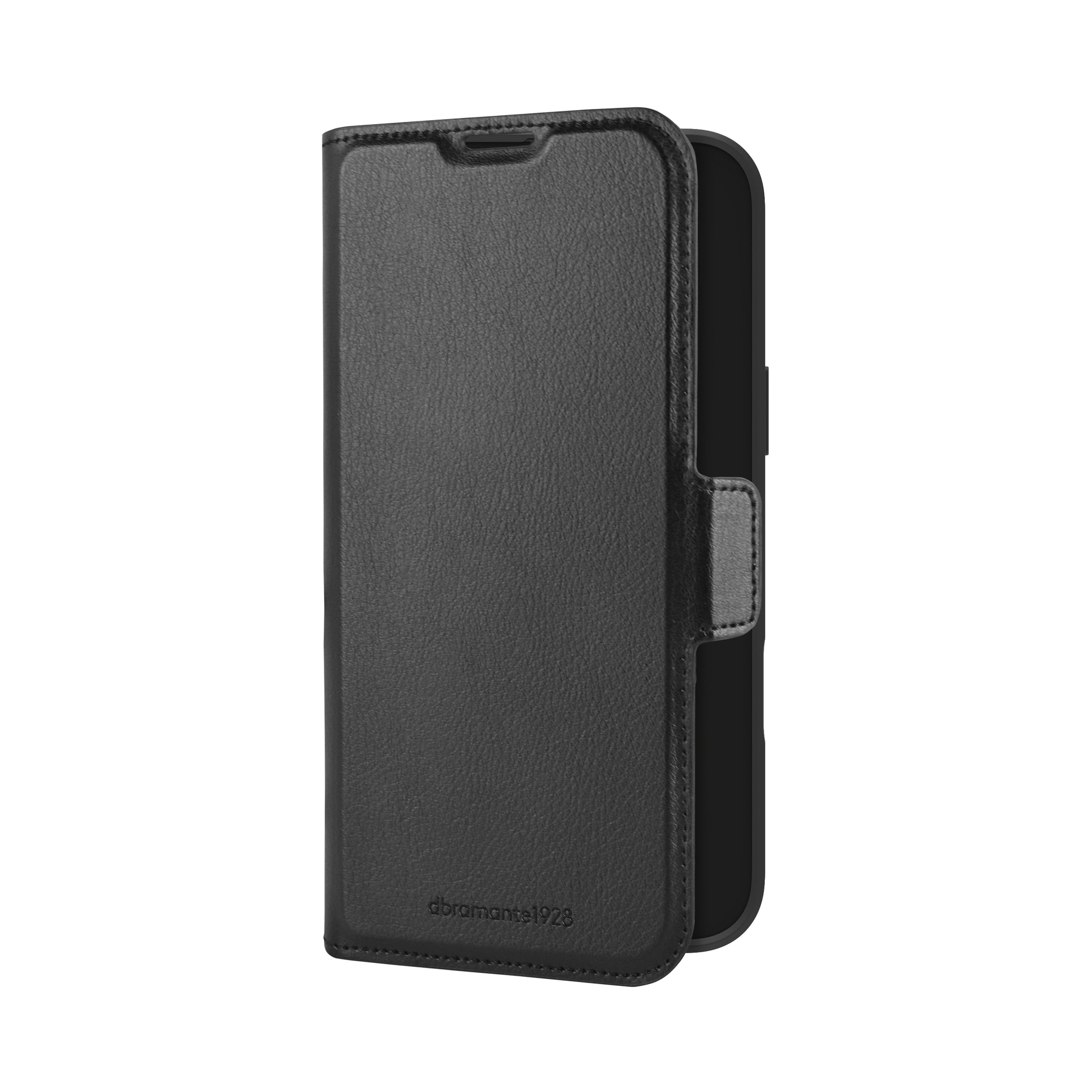 dbramante1928 Oslo Pro Folio – für Apple iPhone 16 Pro Max, mit Ständer, mit Kartenfach, PU, Schwarz