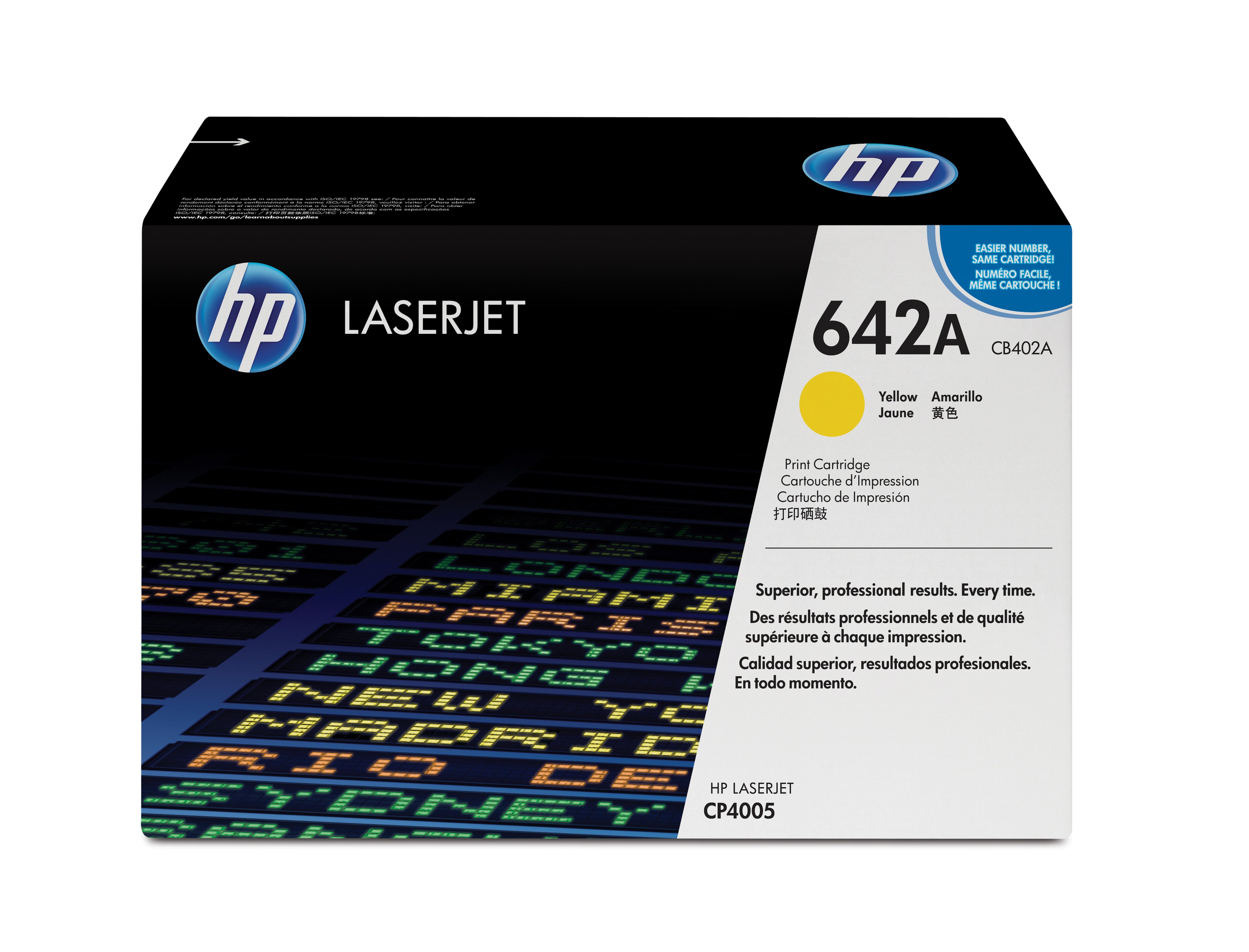 HP Toner CB402A – Gelb, 7500 Seiten – für HP LaserJet CP4005