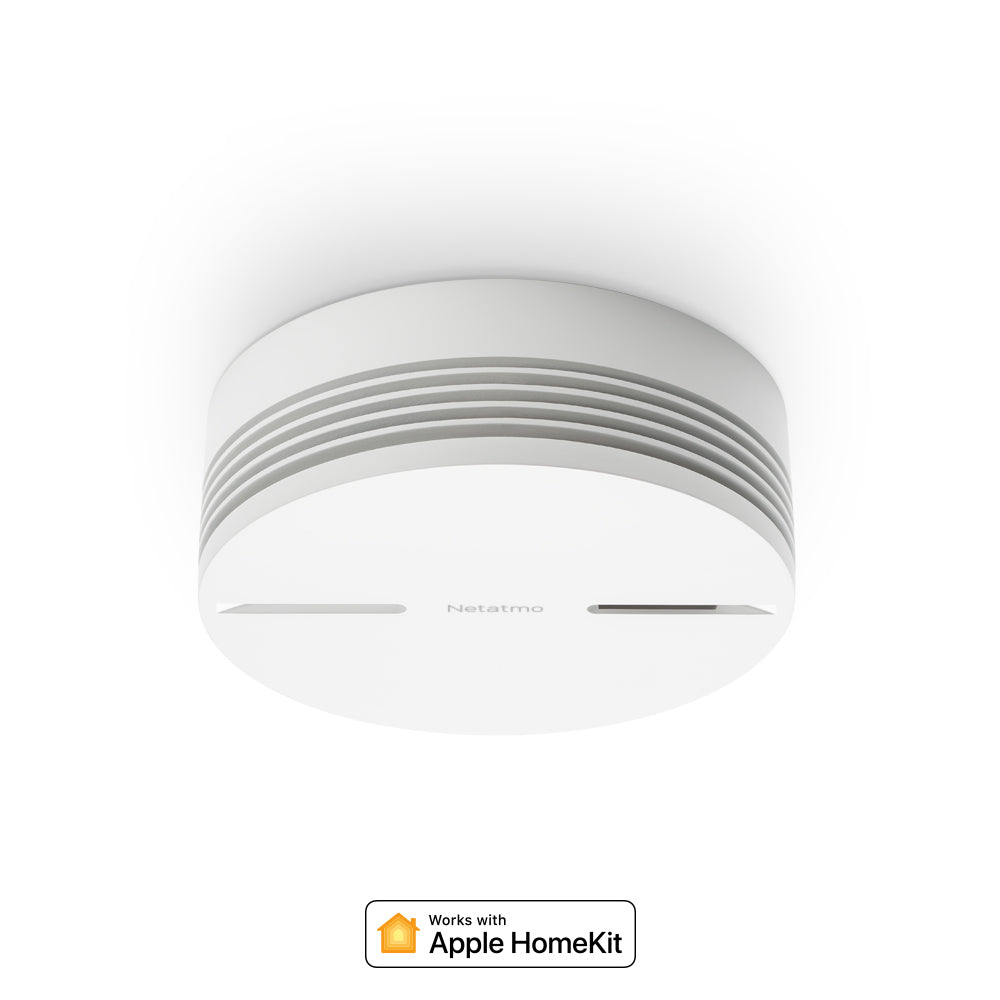 Netatmo NA-NSA-EC – WLAN-Rauchmelder, vernetzbar, 10-Jahres-Batterie, 85 dB – Weiss, für Apple HomeKit