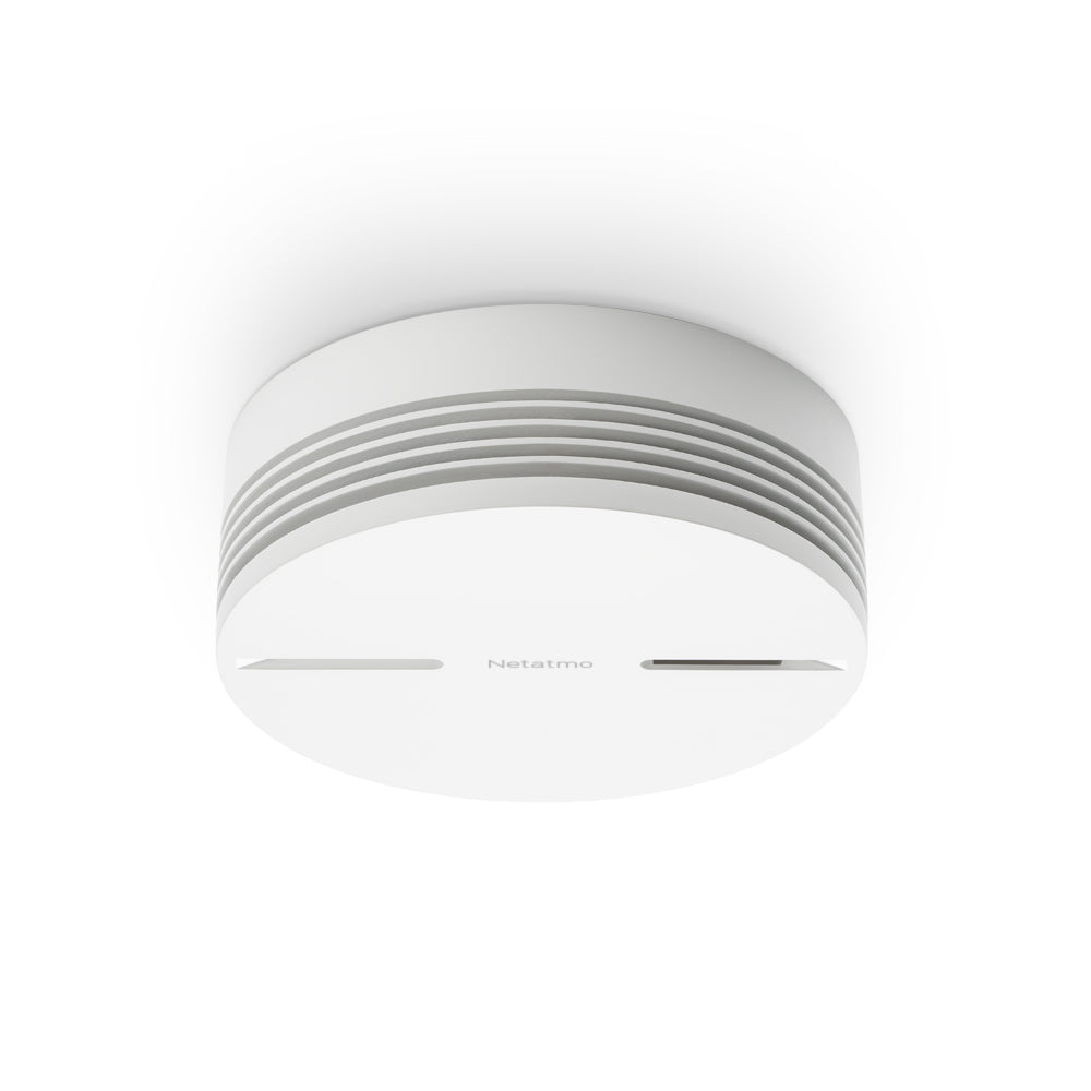 Netatmo NA-NSA-EC – WLAN-Rauchmelder, vernetzbar, 10-Jahres-Batterie, 85 dB – Weiss, für Apple HomeKit