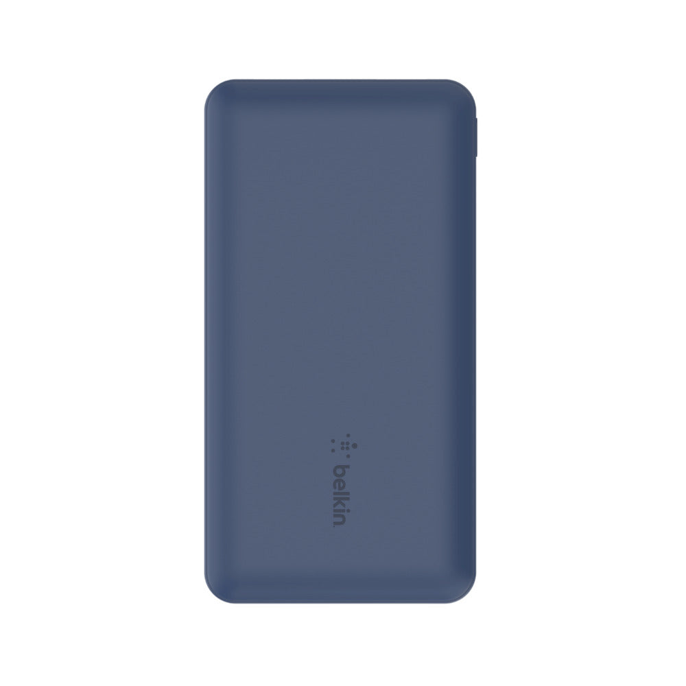 Belkin Powerbank 10000 mAh, USB-A, USB-C, 12 W, inkl. 15 cm Kabel, Blau