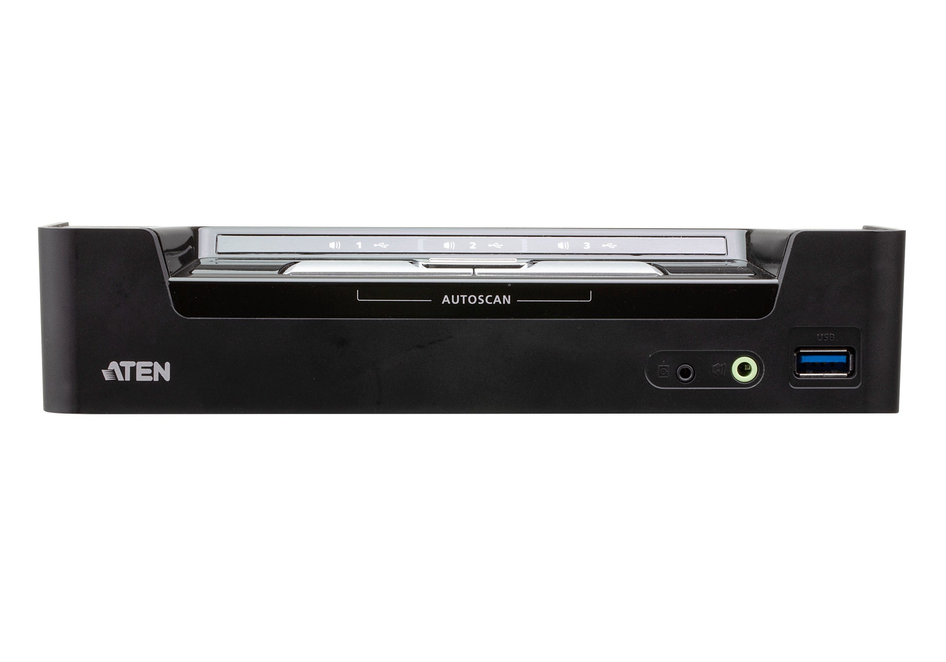 ATEN CS1953 – KVM-Switch – 3×Computer, 2×DP, 1×USB-C, 2×USB-A, 4K 60 Hz, PD 45 W, Schwarz