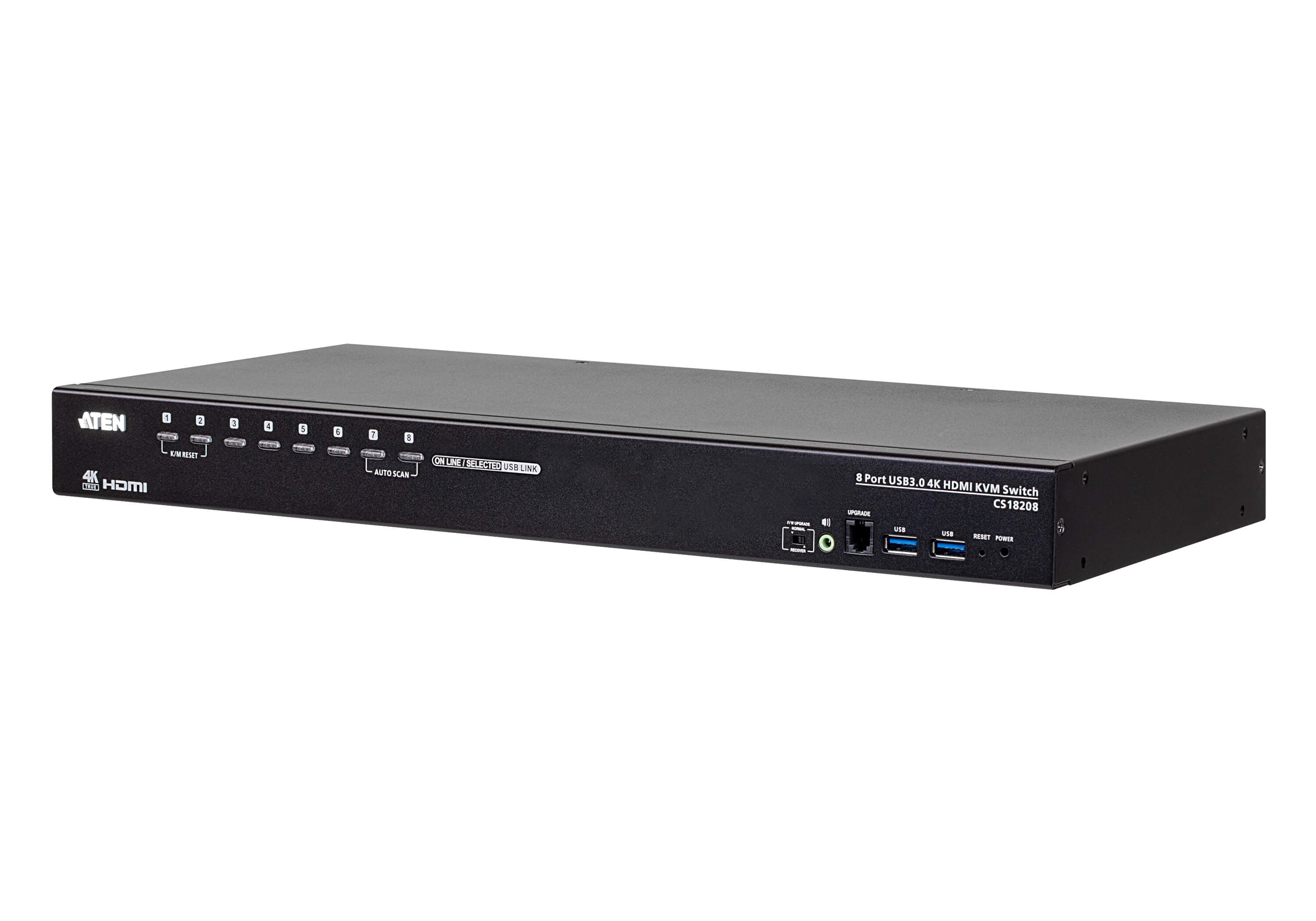 ATEN 8-Port KVM-Switch, USB 3.2 Gen 1/HDMI, 4K, Broadcast-Modus