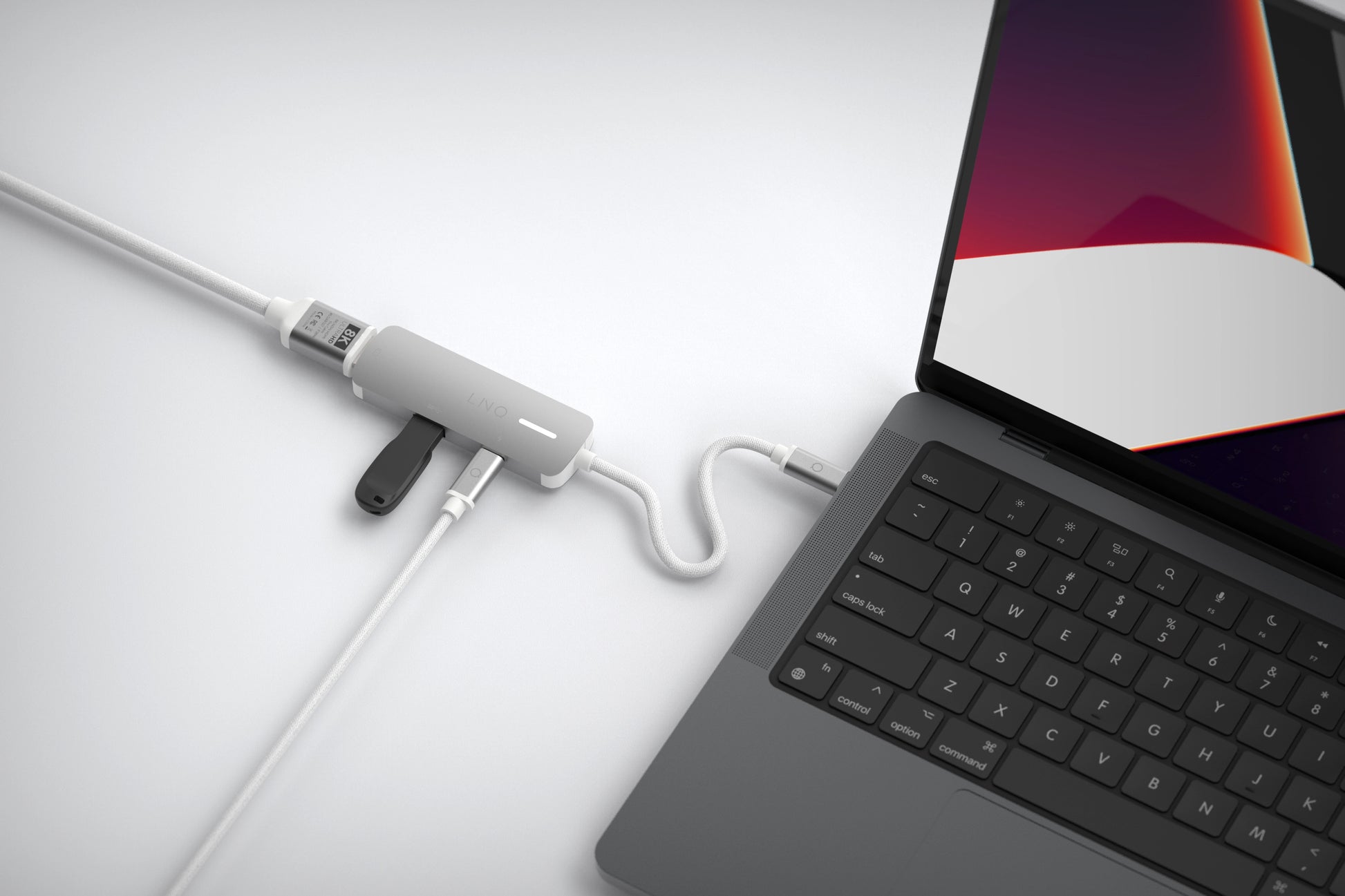LINQ ProConnect 3in1 Dockingstation – USB-C, 1× HDMI, 1× USB-A, 140 W PD, für Windows/Mac