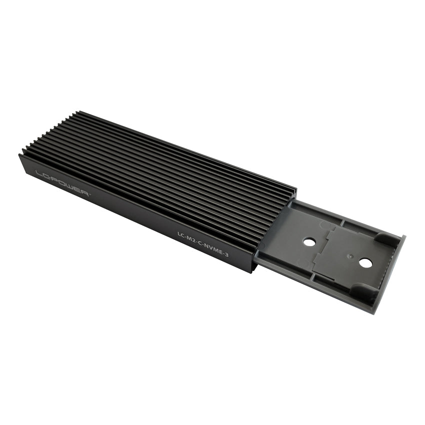 LC-Power LC-M2-C-NVME-3 – 1-Bay Gehäuse, USB-C 10 Gbit/s, für M.2 (22/30/42/60/80 mm)