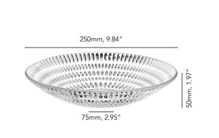 Nachtmann Salatschüssel – Ø 25,0 cm, H 5,0 cm, Kristallglas, Transparent, spülmaschinenfest