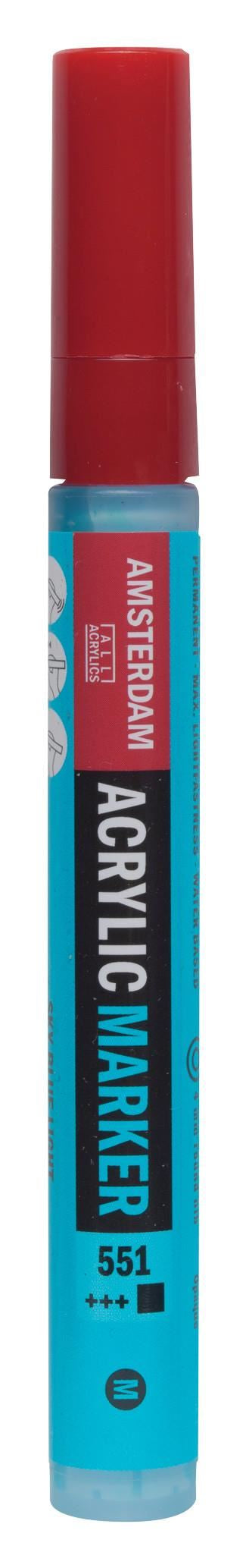 Royal Talens Amsterdam – Acrylmarker – Rundspitze, 4 mm, Hellblau, 1 Stück