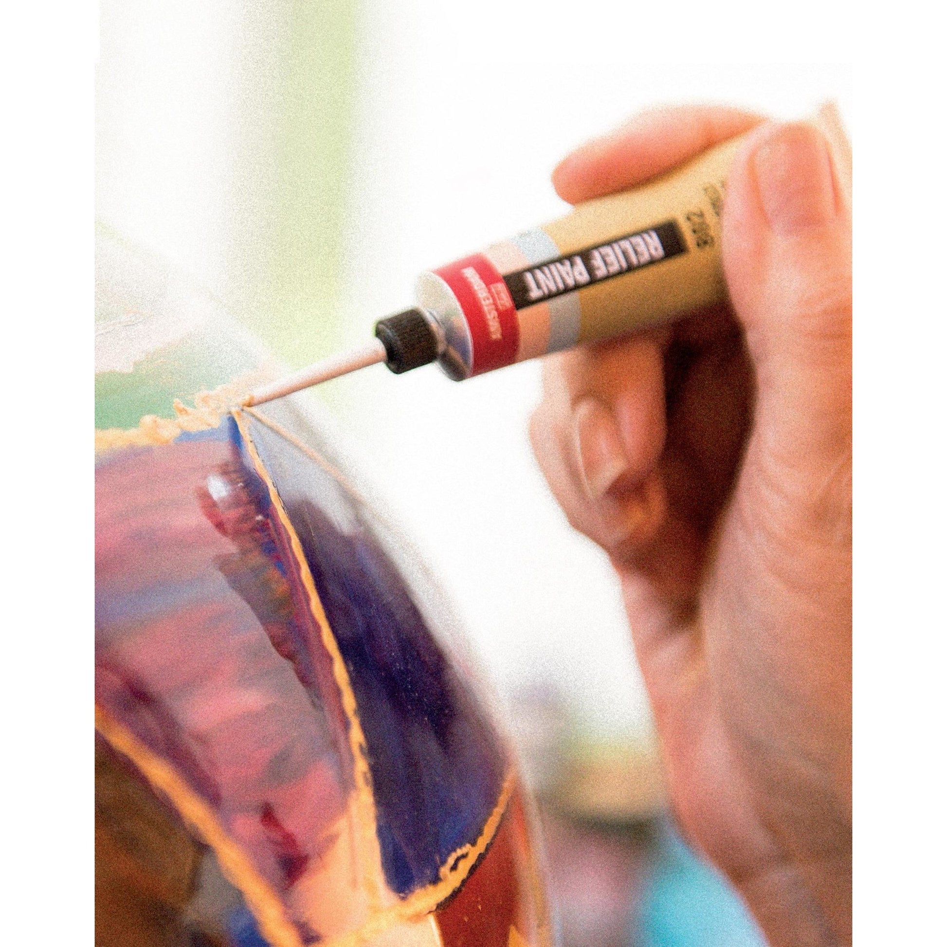 Royal Talens Amsterdam Reliefpaint Acrylfarbe – Weiss 100, deckend – 20 ml, Tube – für Papier