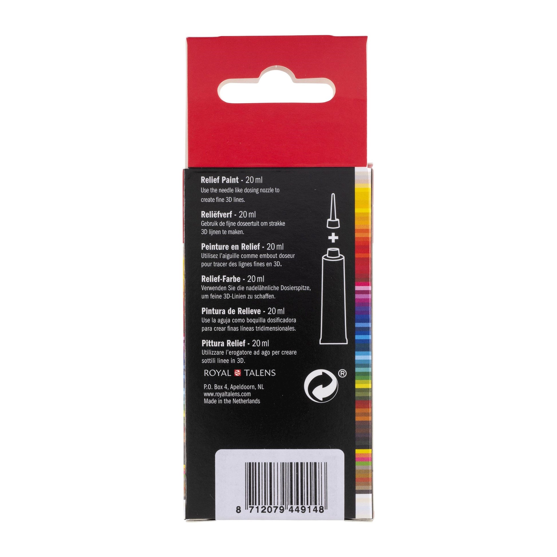 Royal Talens Amsterdam Reliefpaint Acrylfarbe – Kupfer 805, deckend – 20 ml Tube – für Leinwand