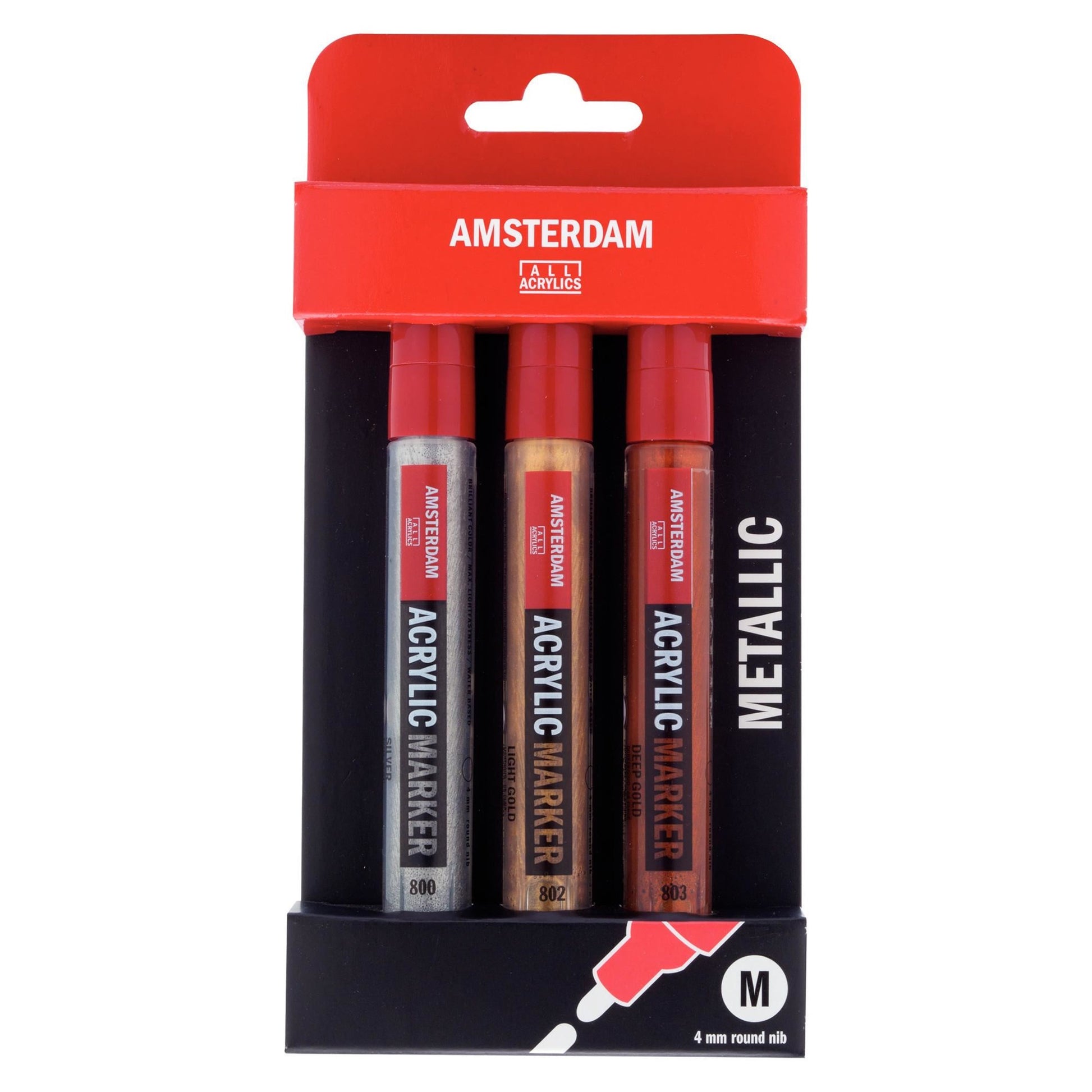Royal Talens Permanentmarker für Permanentmarker – silber, reichgold, gold, 3er Pack