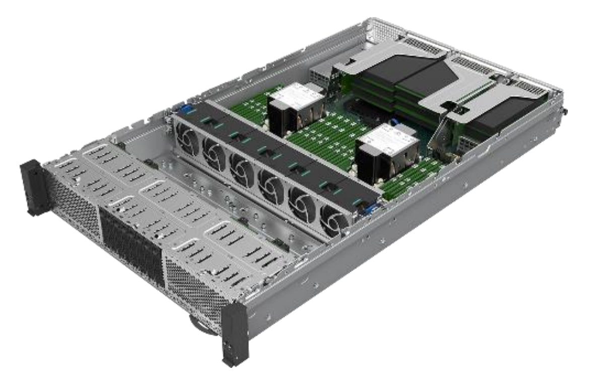 Intel M50CYP2UR208 – Server Barebone – 2U, LGA 4189 (2×CPU), 32 DIMM, 8 Einschübe, 2100 W