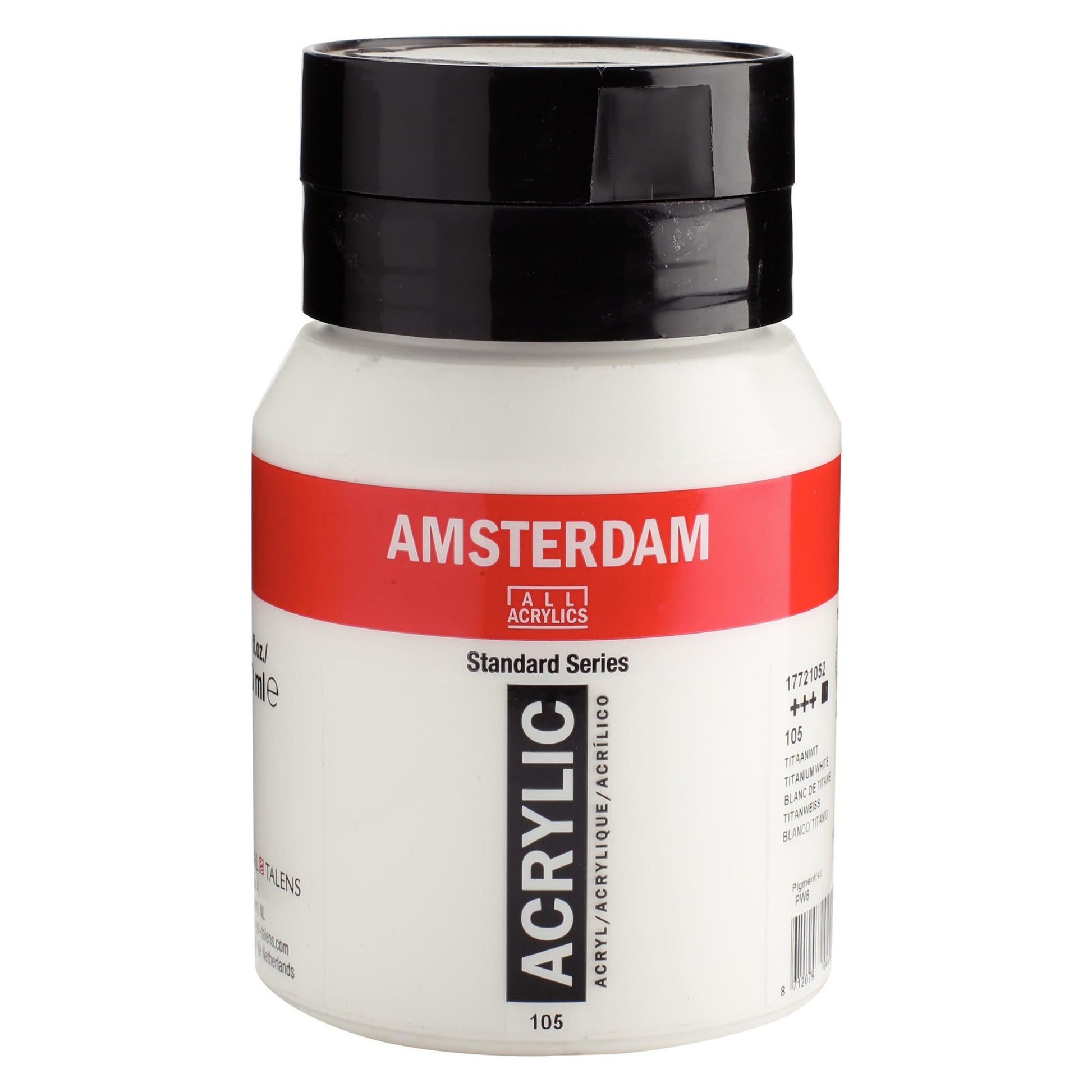 Royal Talens Amsterdam – Acrylic Standard – Acrylfarbe – Titanweiss, 500 ml