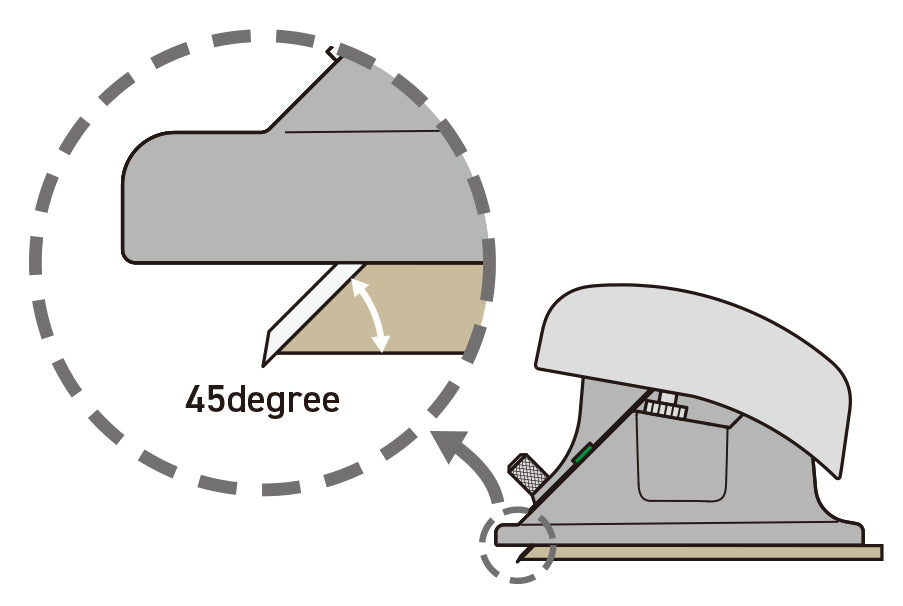 NT Cutter Passpartoutschneider CUT-45 – Trapezklinge, Klinge 9 mm×100 mm