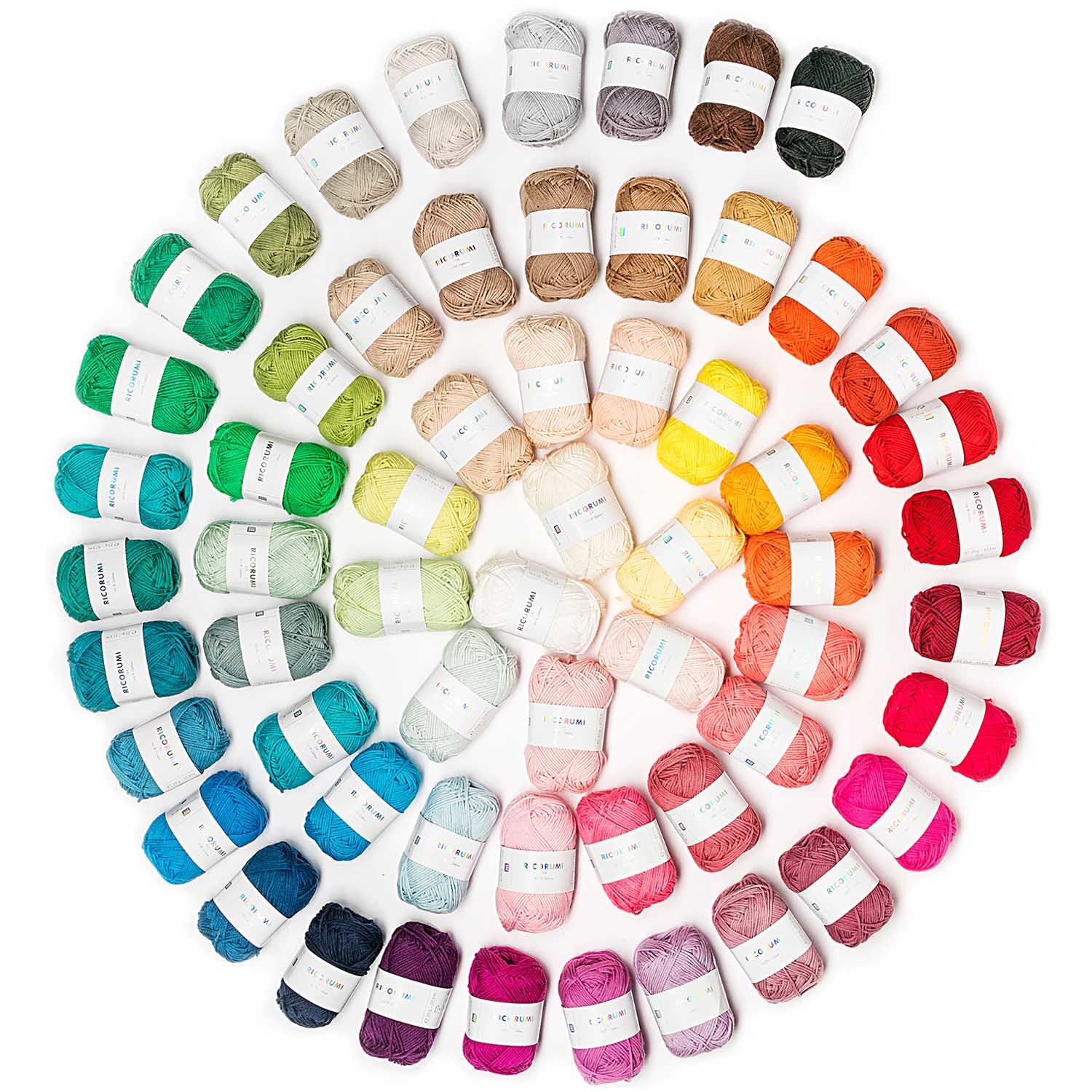 Rico Design Creative Ricorumi DK Wolle Aprikose – 25 g, 57,5 m, 100% Baumwolle, Nadel 3 mm