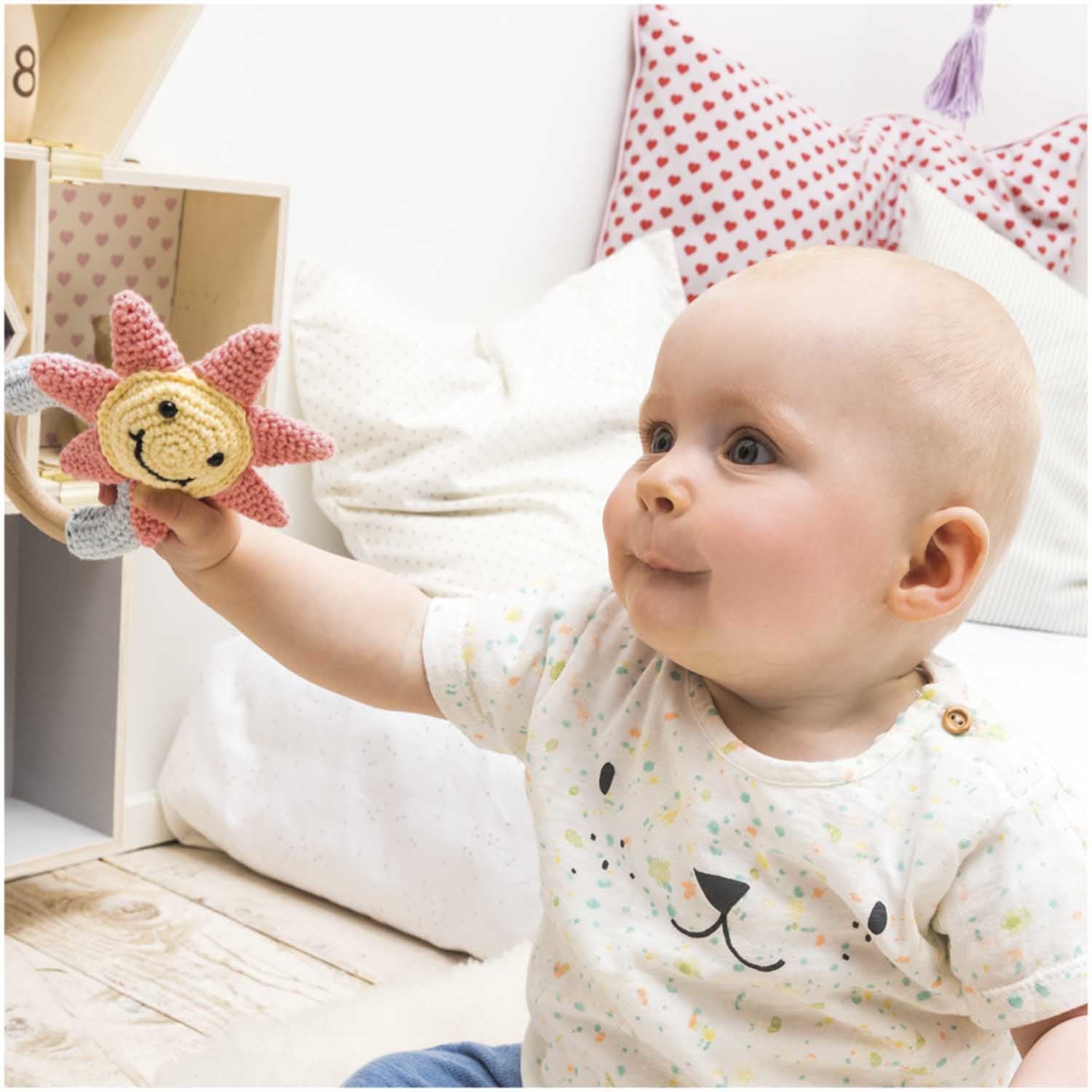 Rico Design Creative Ricorumi DK Wolle Tannengrün – 25 g, 57,5 m, 100% Baumwolle, Nadel 3 mm, 1 Stk.