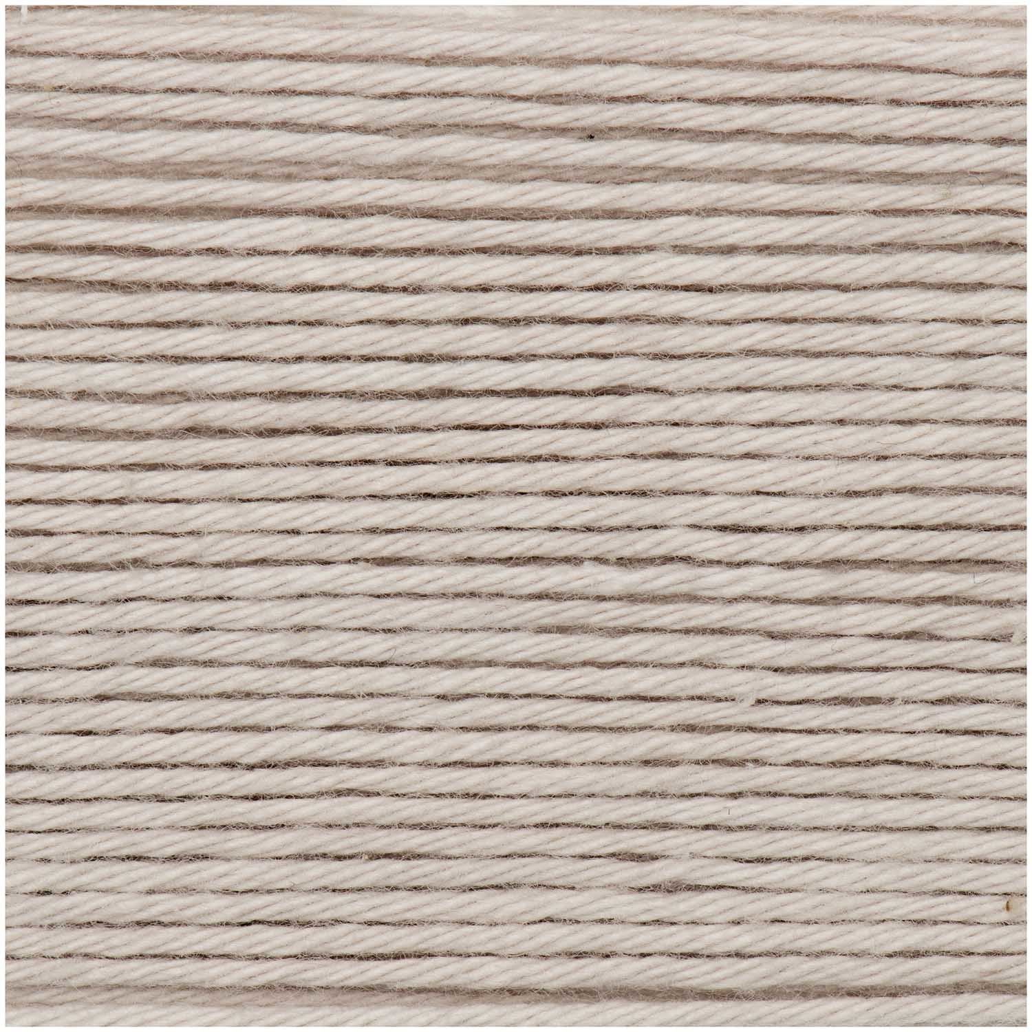 Rico Design Creative Ricorumi DK Wolle Hellgrau – 25 g, 57,5 m, Baumwolle, Nadel 4 mm, 1 Stk.