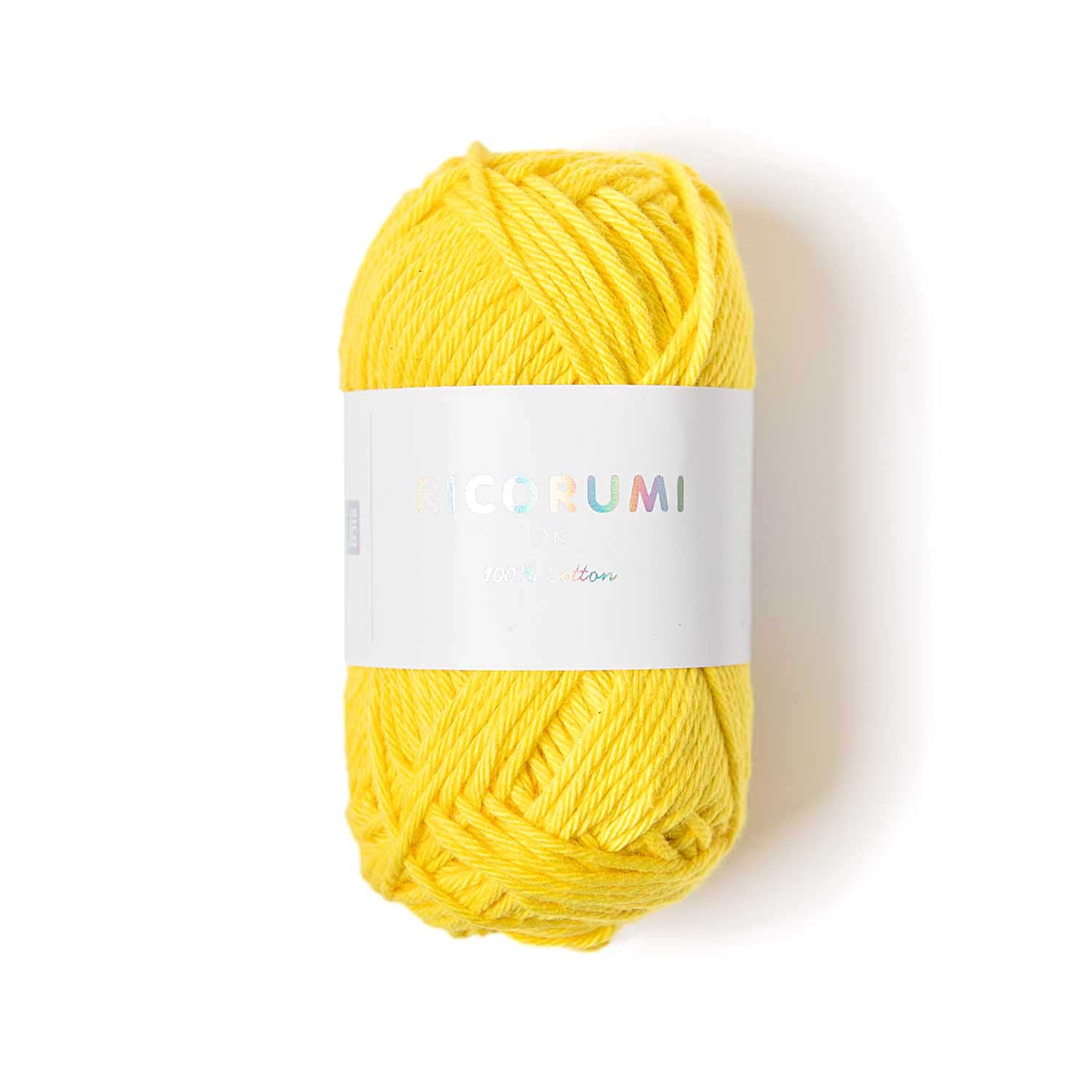 Rico Design Creative Ricorumi DK Wolle Baumwolle Gelb – 25 g, 57,5 m, Nadel 3 mm