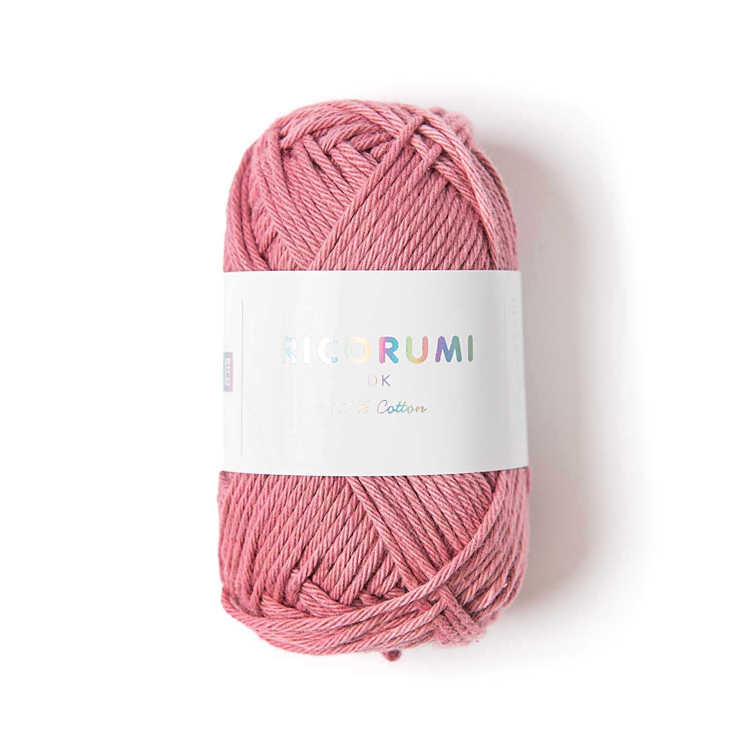 Rico Design Creative Ricorumi DK Wolle Altrosa – 25 g, 57,5 m, Nadel 3 mm, 100% Baumwolle