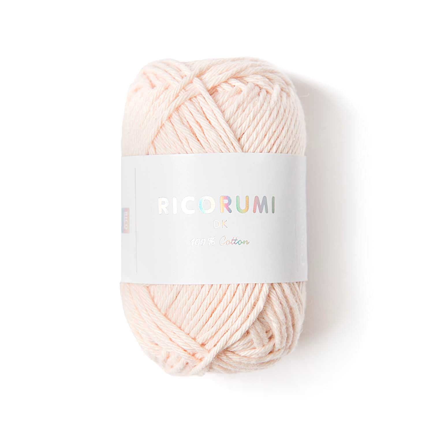 Rico Design Creative Ricorumi DK Garn Rosa – 25 g, 57,5 m, Nadel 4 mm, 100% Baumwolle, 1 Stk.