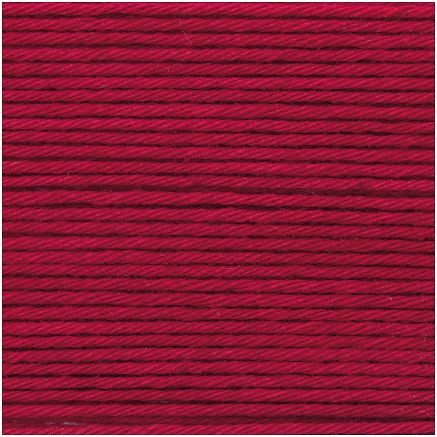 Rico Design Creative Ricorumi DK Garn Weinrot – Fein, 25 g, 57,5 m, Nadel 3 mm, 100% Baumwolle, 1 Stk.