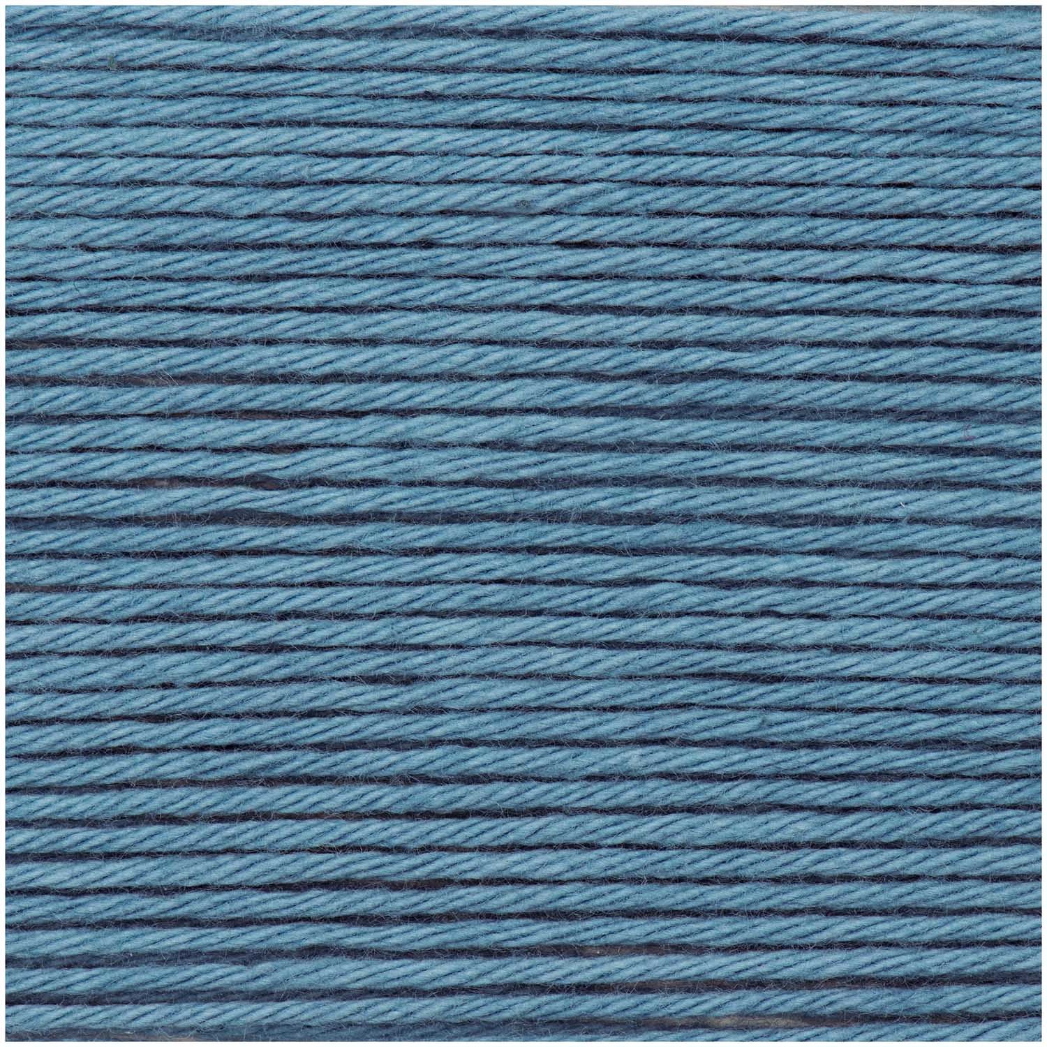 Rico Design Creative Ricorumi DK Garn Jeansblau – 25 g, 57,5 m, Nadel 3 mm, 100% Baumwolle, 1 Stk.