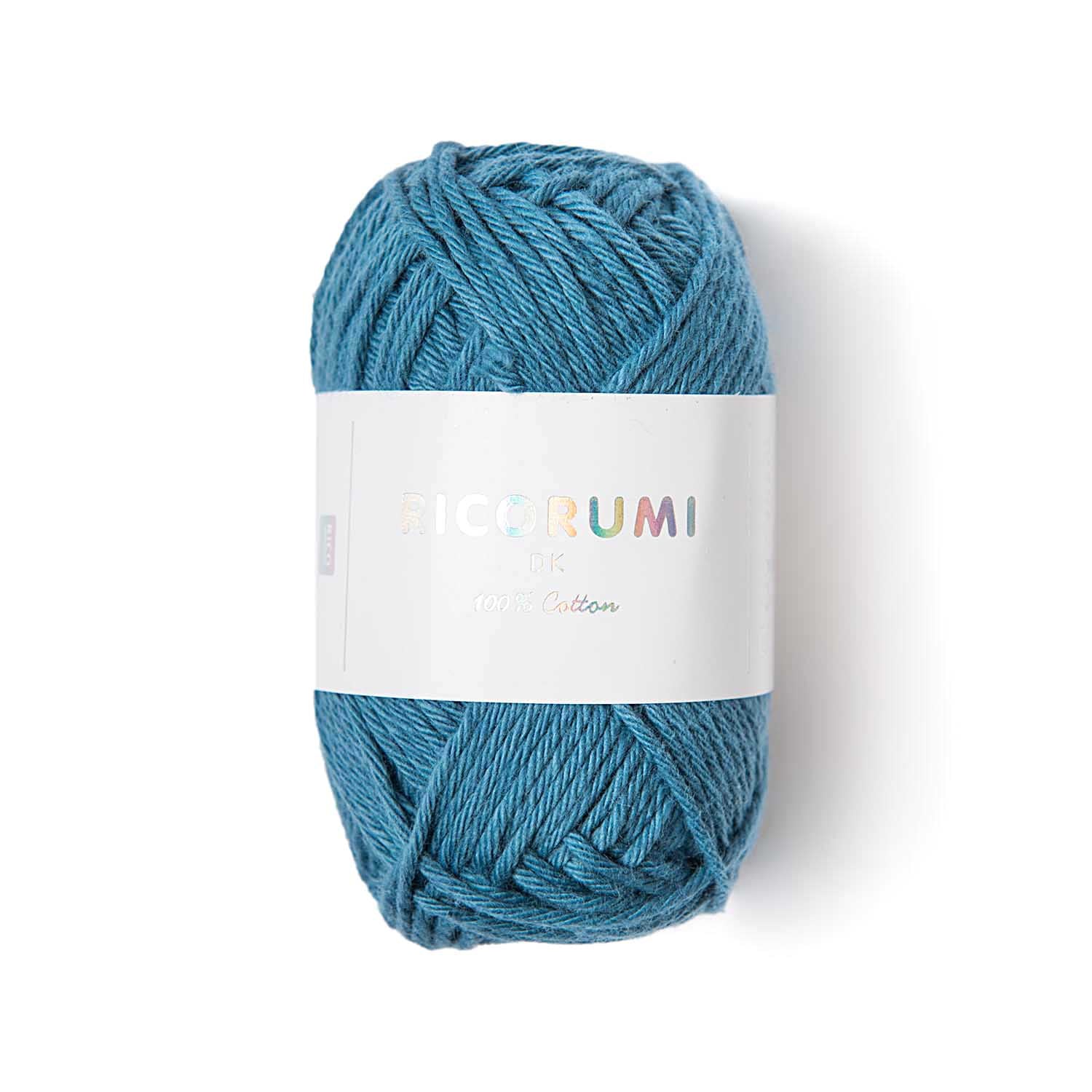 Rico Design Creative Ricorumi DK Garn Jeansblau – 25 g, 57,5 m, Nadel 3 mm, 100% Baumwolle, 1 Stk.