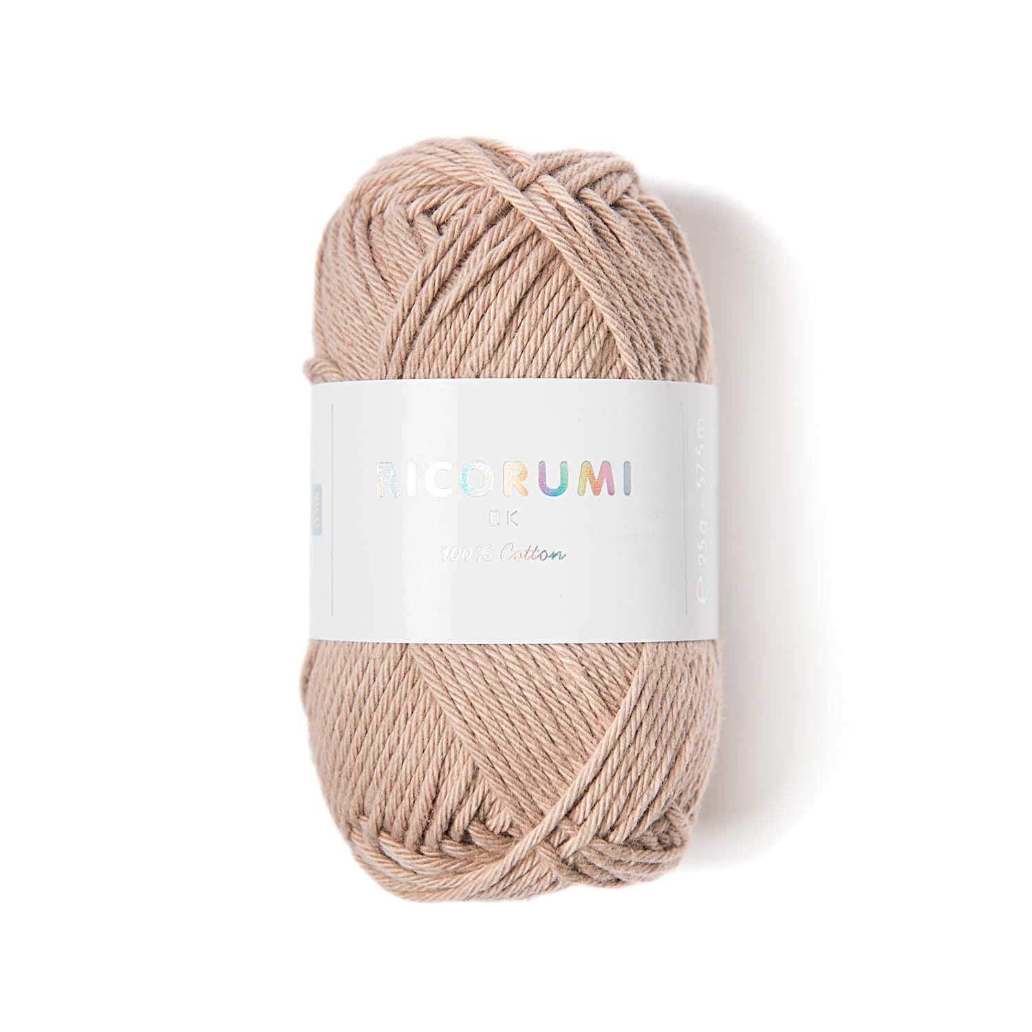 Rico Design Creative Ricorumi DK Garn Beige – 25 g, 57,5 m, Nadel 3 mm, 100% Baumwolle