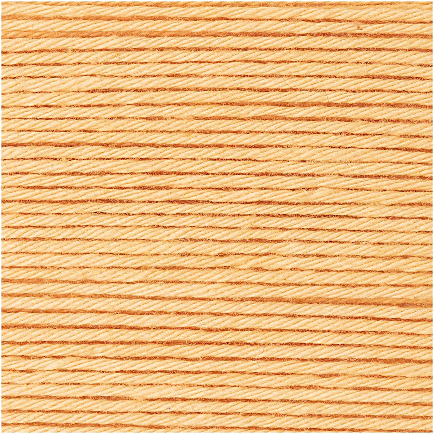 Rico Design Creative Ricorumi DK Wolle Aprikose – 25 g, 57,5 m, 100% Baumwolle, Nadel 3 mm