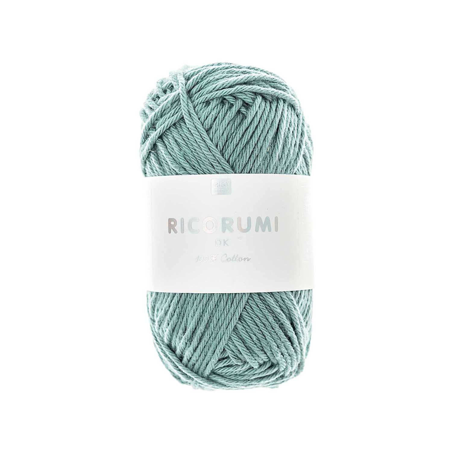 Rico Design Creative Ricorumi DK Wolle Aqua – 25 g, 57,5 m, Nadel 4 mm, 100% Baumwolle