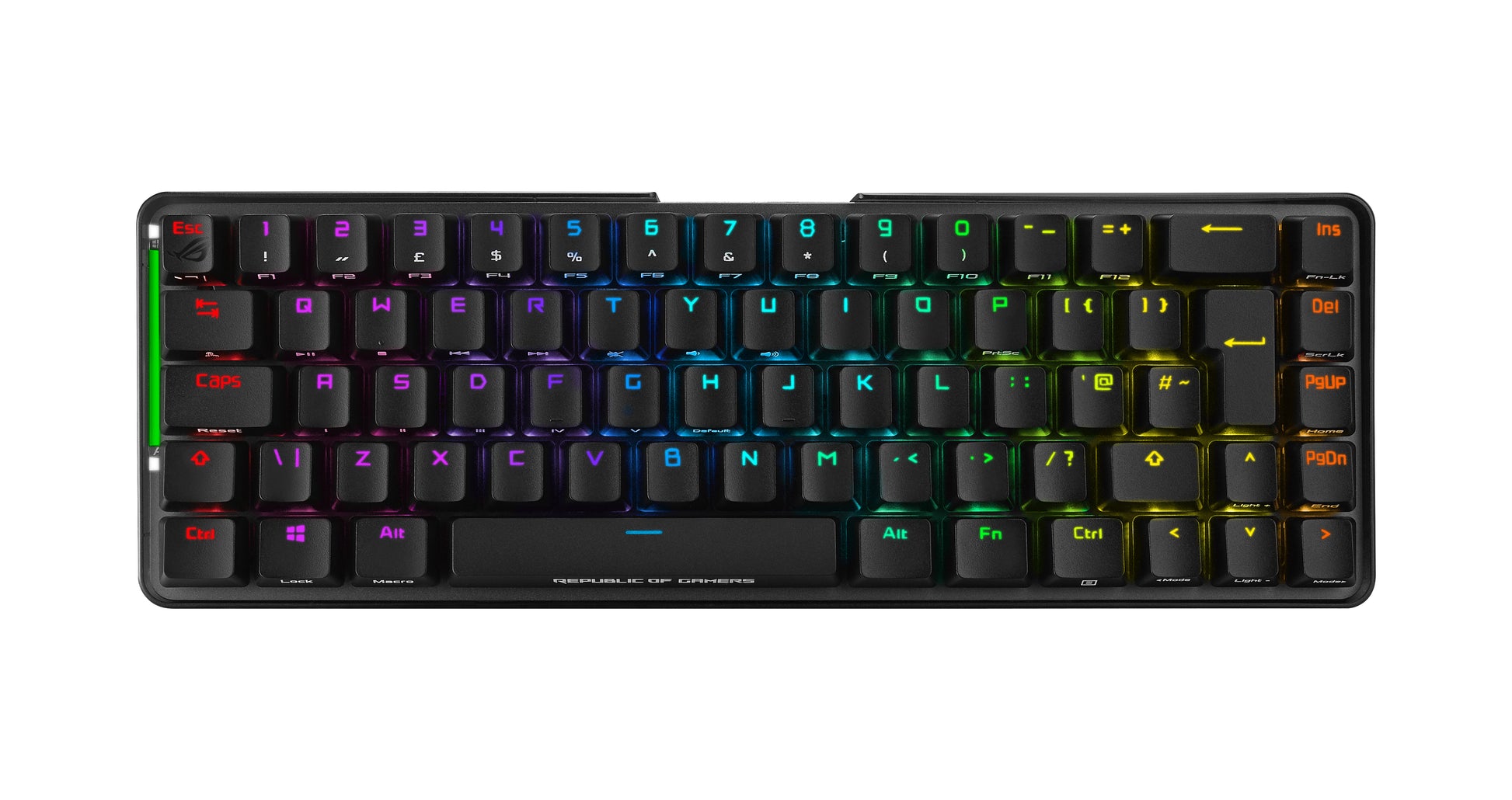 ASUS ROG Falchion – Gaming-Tastatur 65% – Mechanisch, RGB – 2,4 GHz & USB-C – AZERTY (FR) – Ohne Ziffernblock