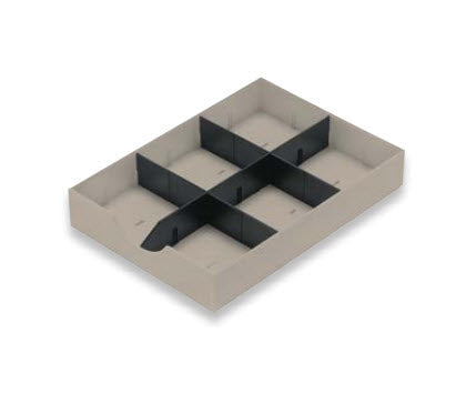 Styro Systemschublade für Styrodoc, 1 Stück, Polystyrol (PS), schwarz/graubraun, 225 × 49 × 315 mm
